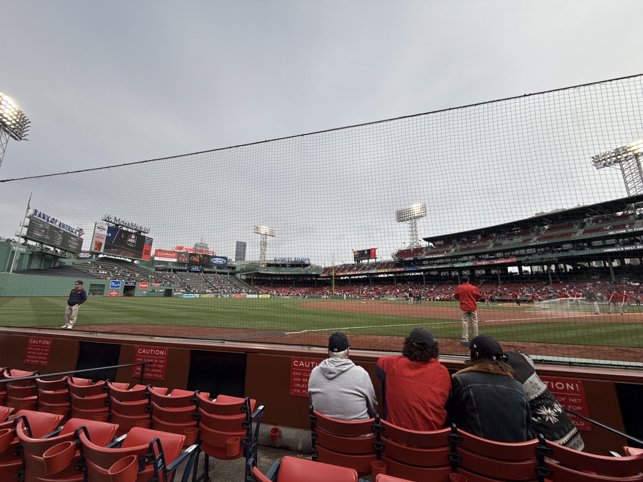 Real Fan View taken from Field Box 75 at Fenway Park by Courtney S