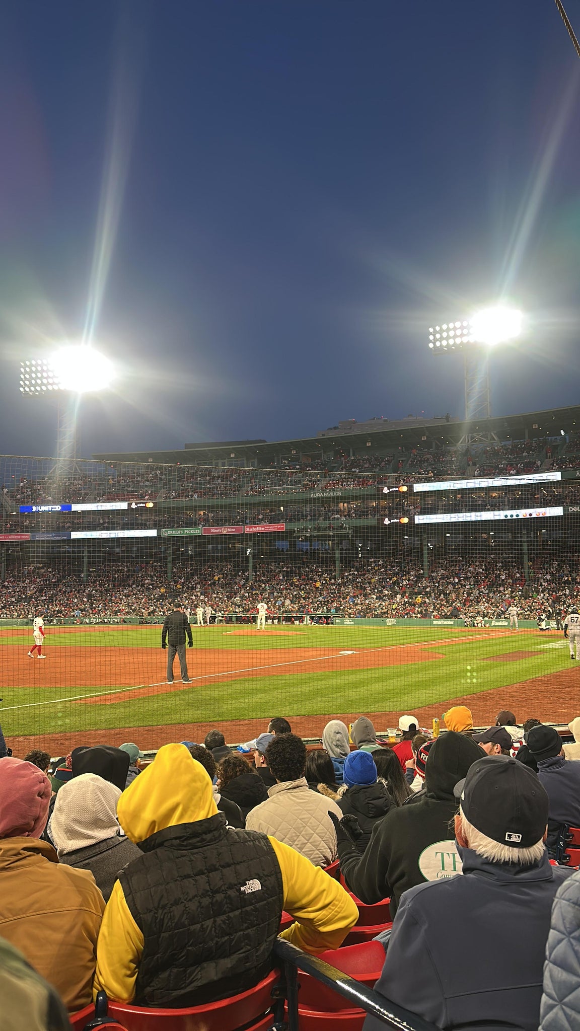 Real Fan View taken from Field Box 75 at Fenway Park by Zach S