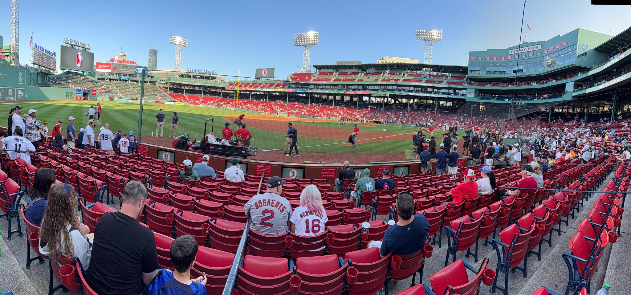 Real Fan View taken from Field Box 76 at Fenway Park by Susan W