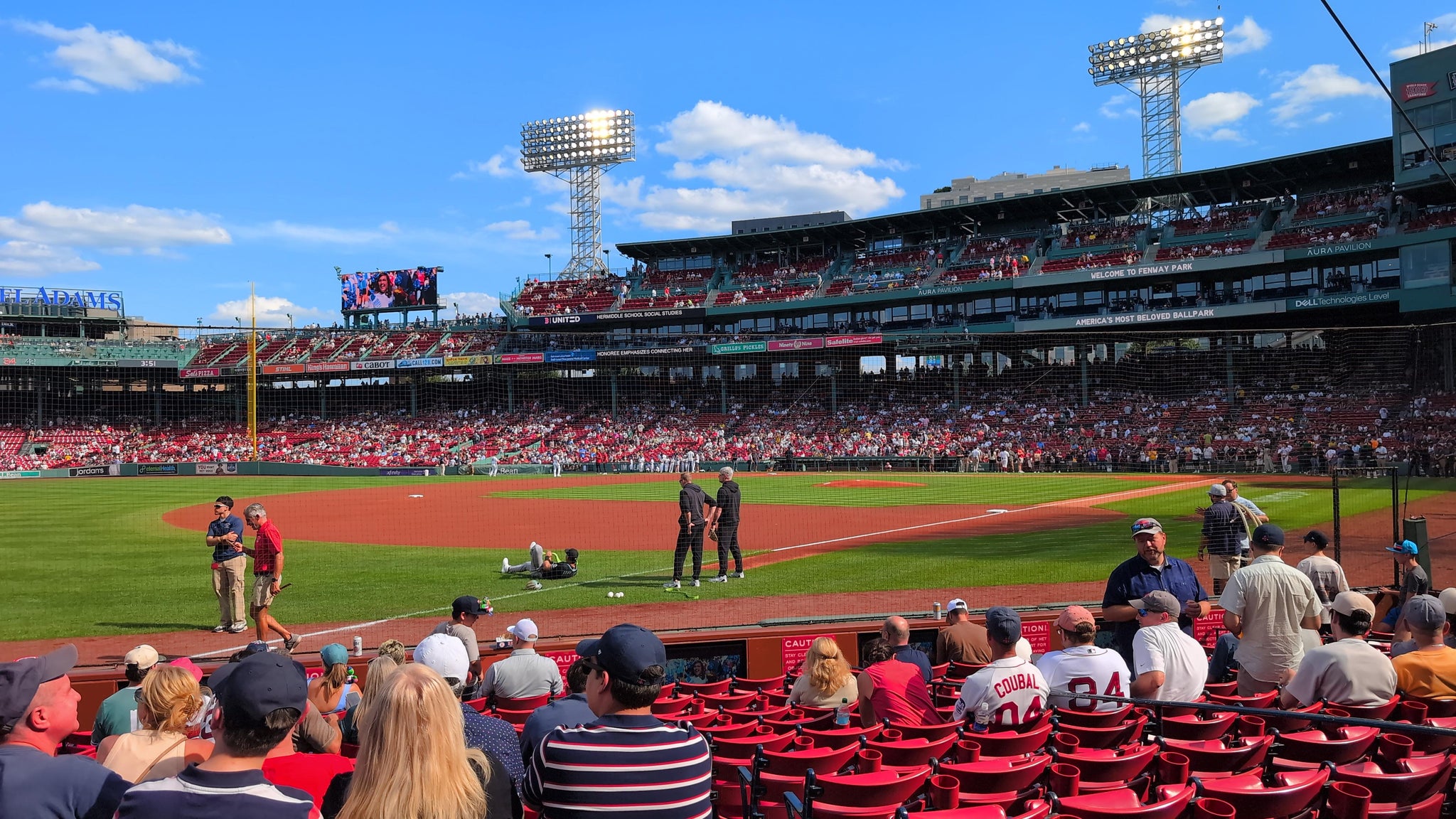 Real Fan View taken from Field Box 76 at Fenway Park by Christopher F