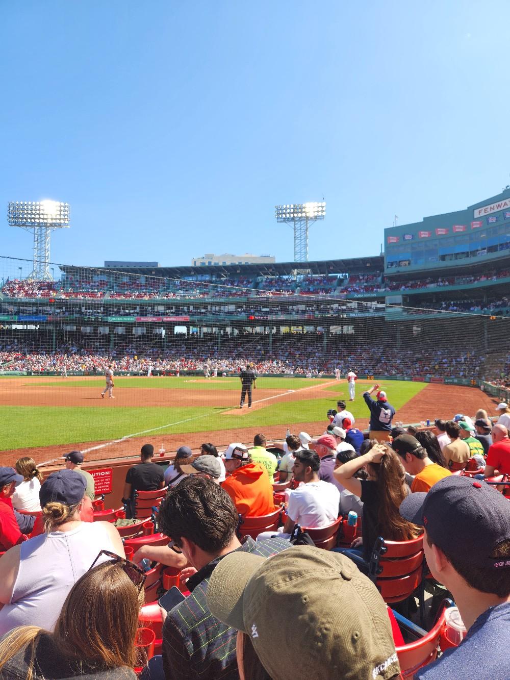 Real Fan View taken from Field Box 78 at Fenway Park by Thomas L