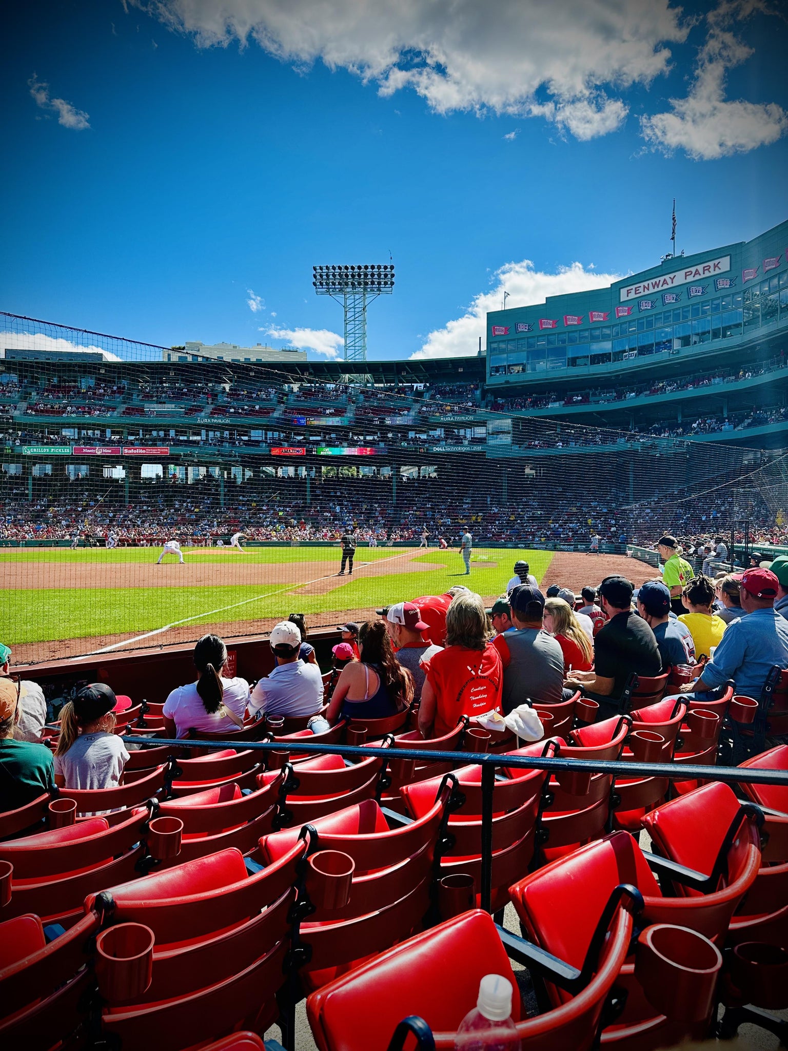 Vue réelle des fans prise de la Field Box 79 au site Fenway Park par Todd K