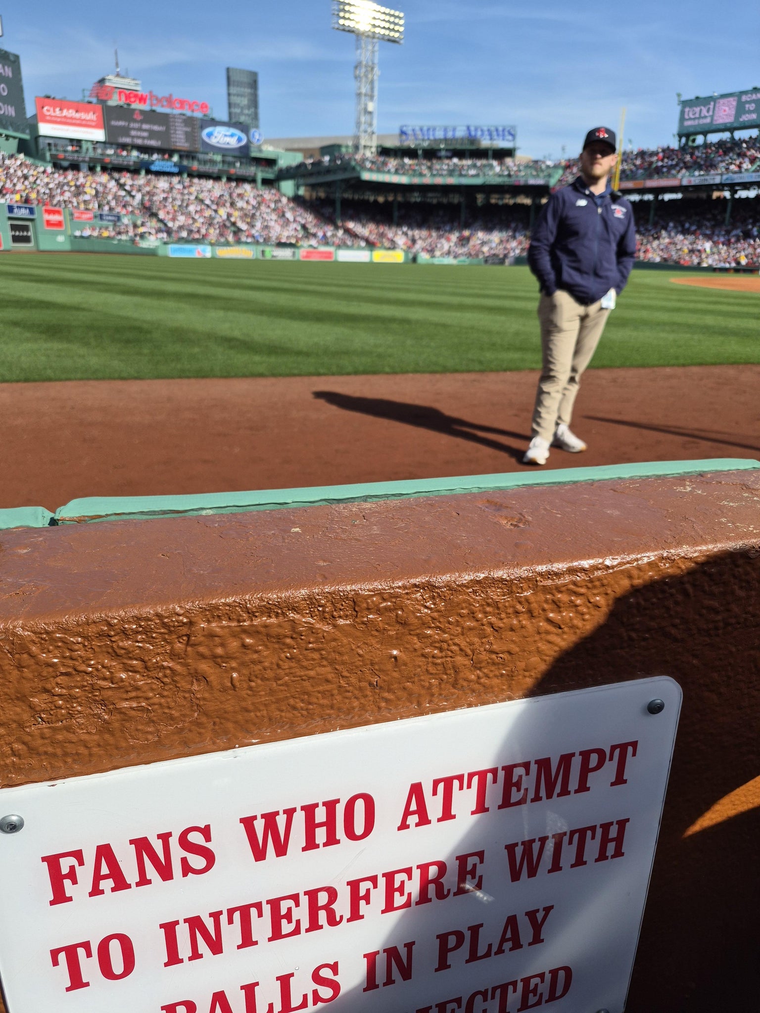 Real Fan View taken from Field Box 81 at Fenway Park by Pamella M