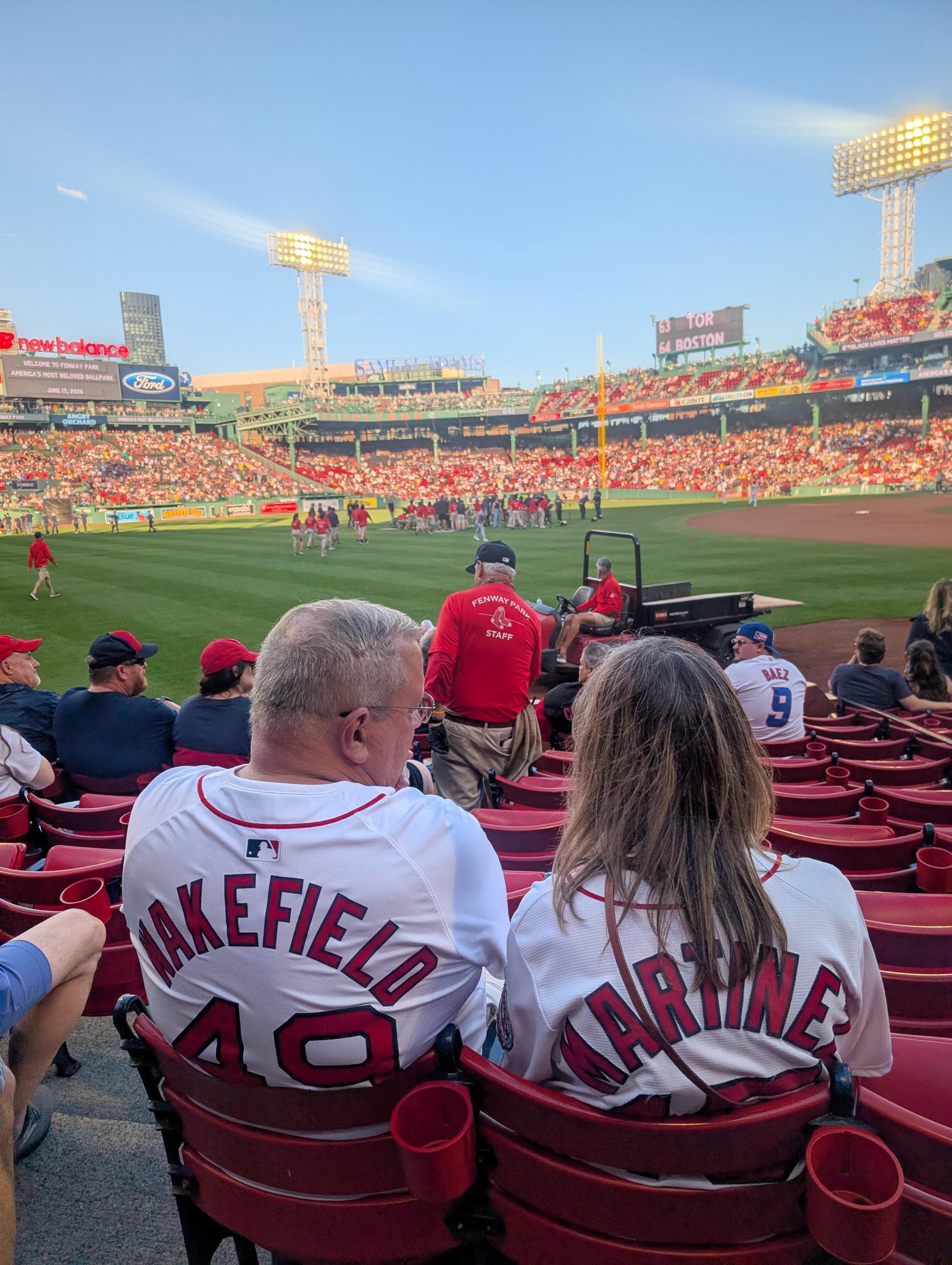 Vue réelle des fans prise de la Field Box 81 au site Fenway Park par Ronald C
