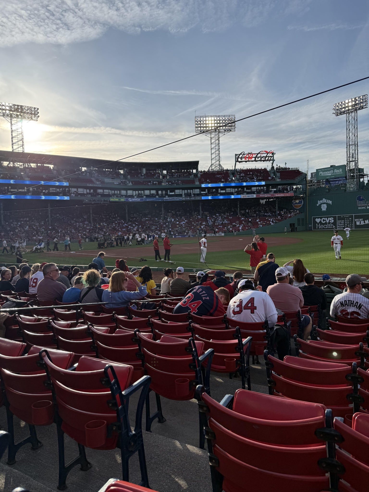 Real Fan View taken from Field Box 9 at Fenway Park by Terry W