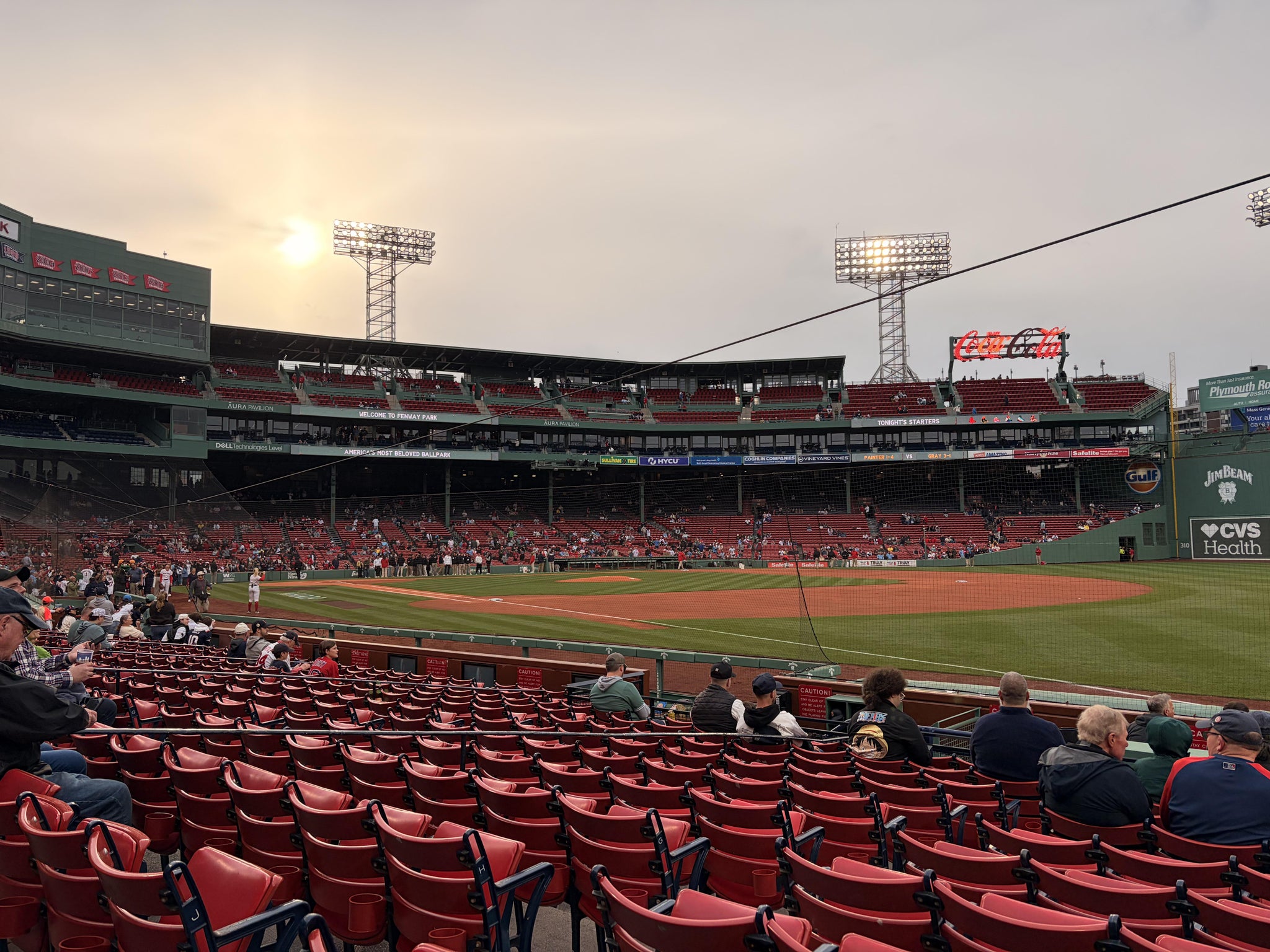 Real Fan View taken from Field Box 9 at Fenway Park by Ryan B