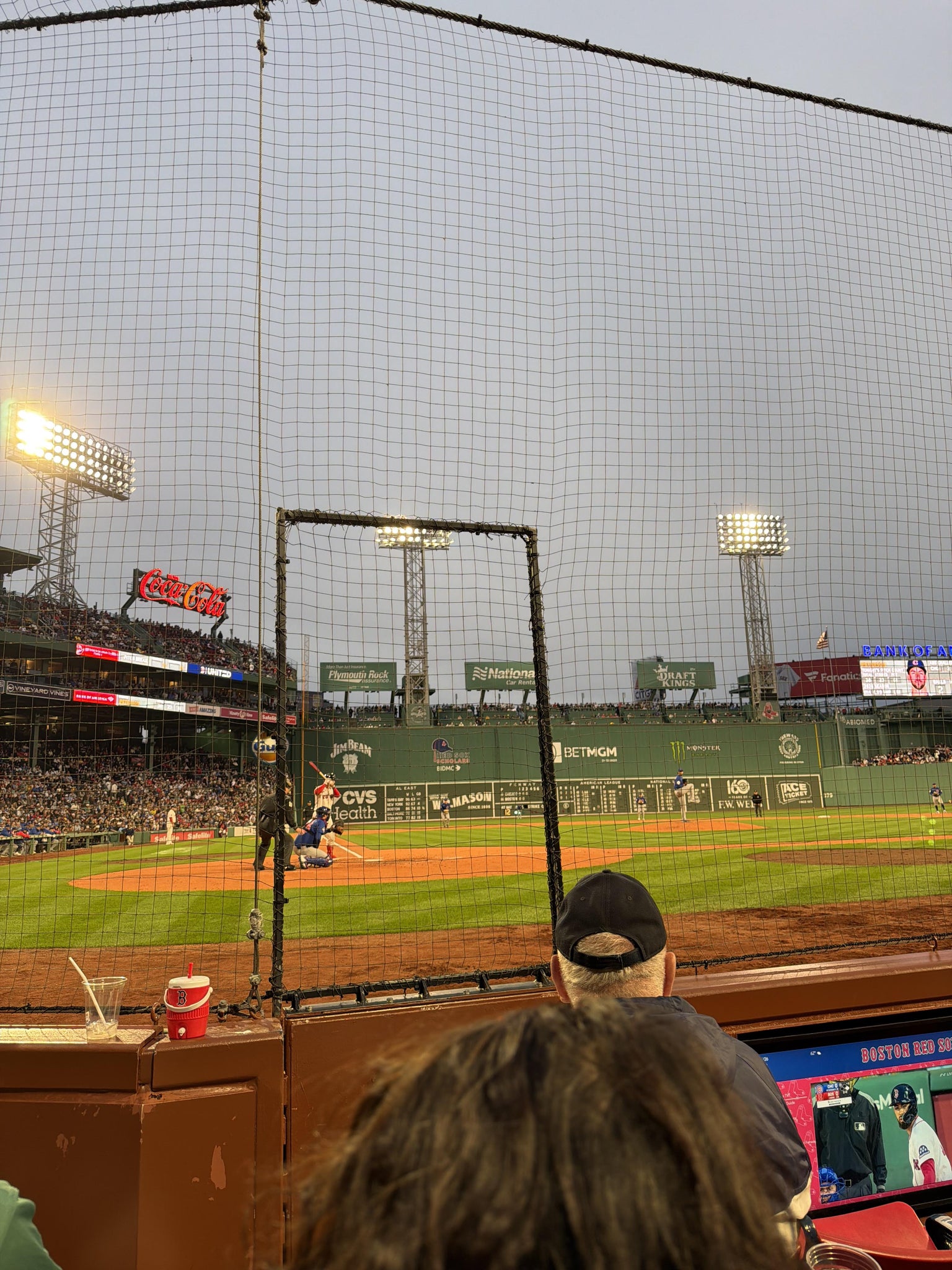 Real Fan View taken from Field Box Club 38 at Fenway Park by Anonymous User