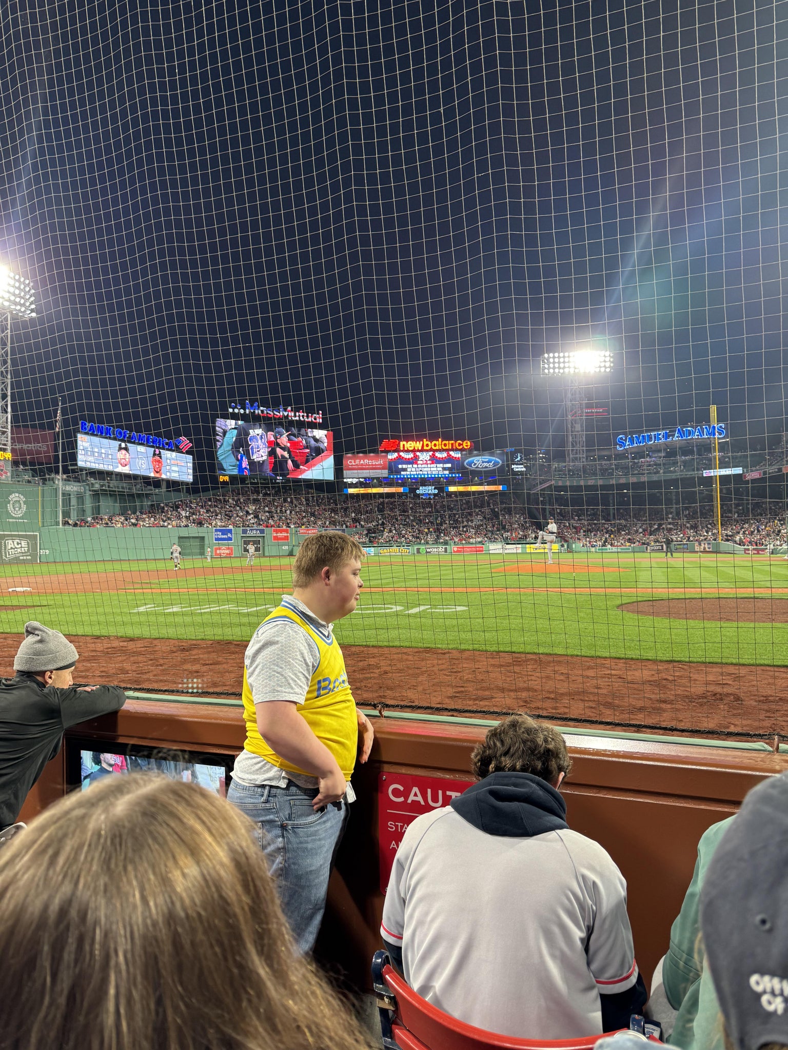 Real Fan View taken from Field Box Club 56 at Fenway Park by Daniel W