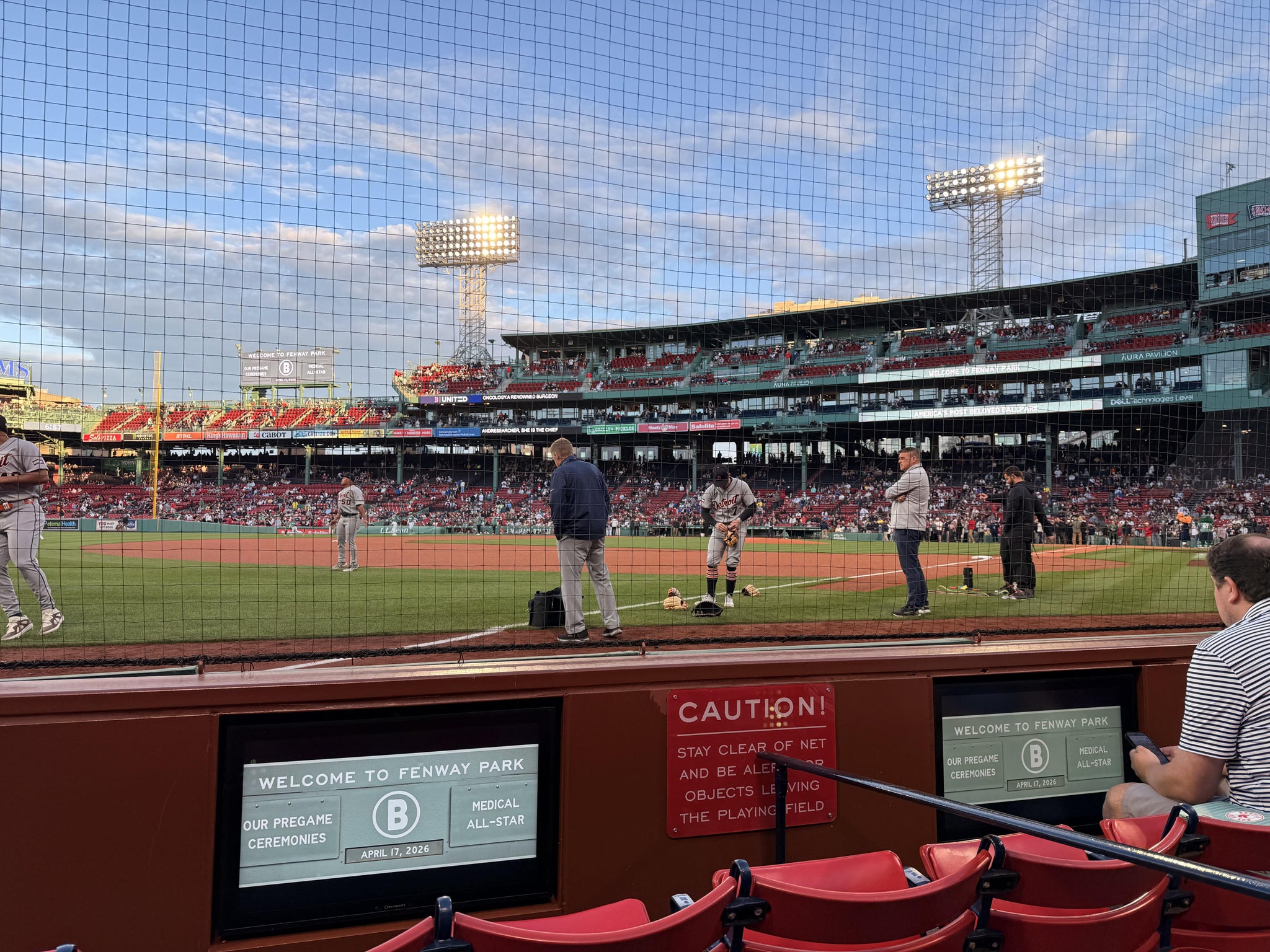Real Fan View taken from Field Box Club 77 at Fenway Park by Ryan A