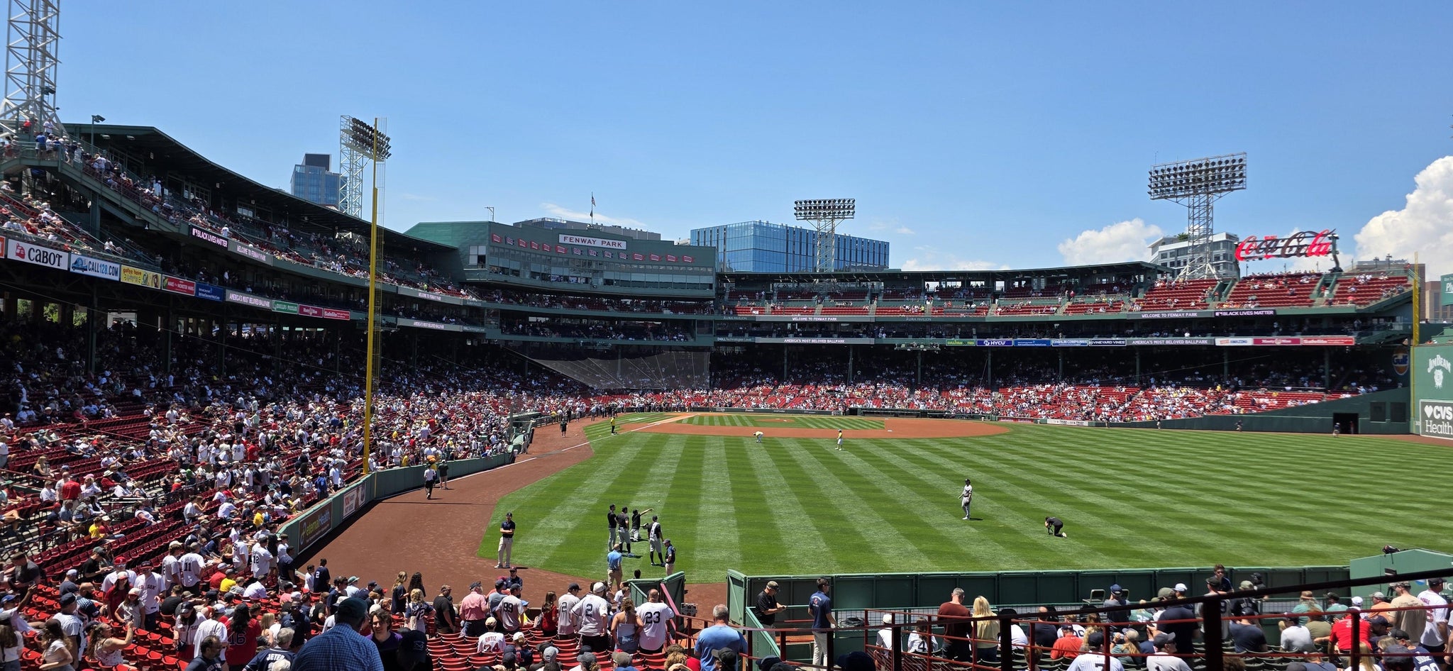Real Fan View taken from Grandstand 1 at Fenway Park by Ken R