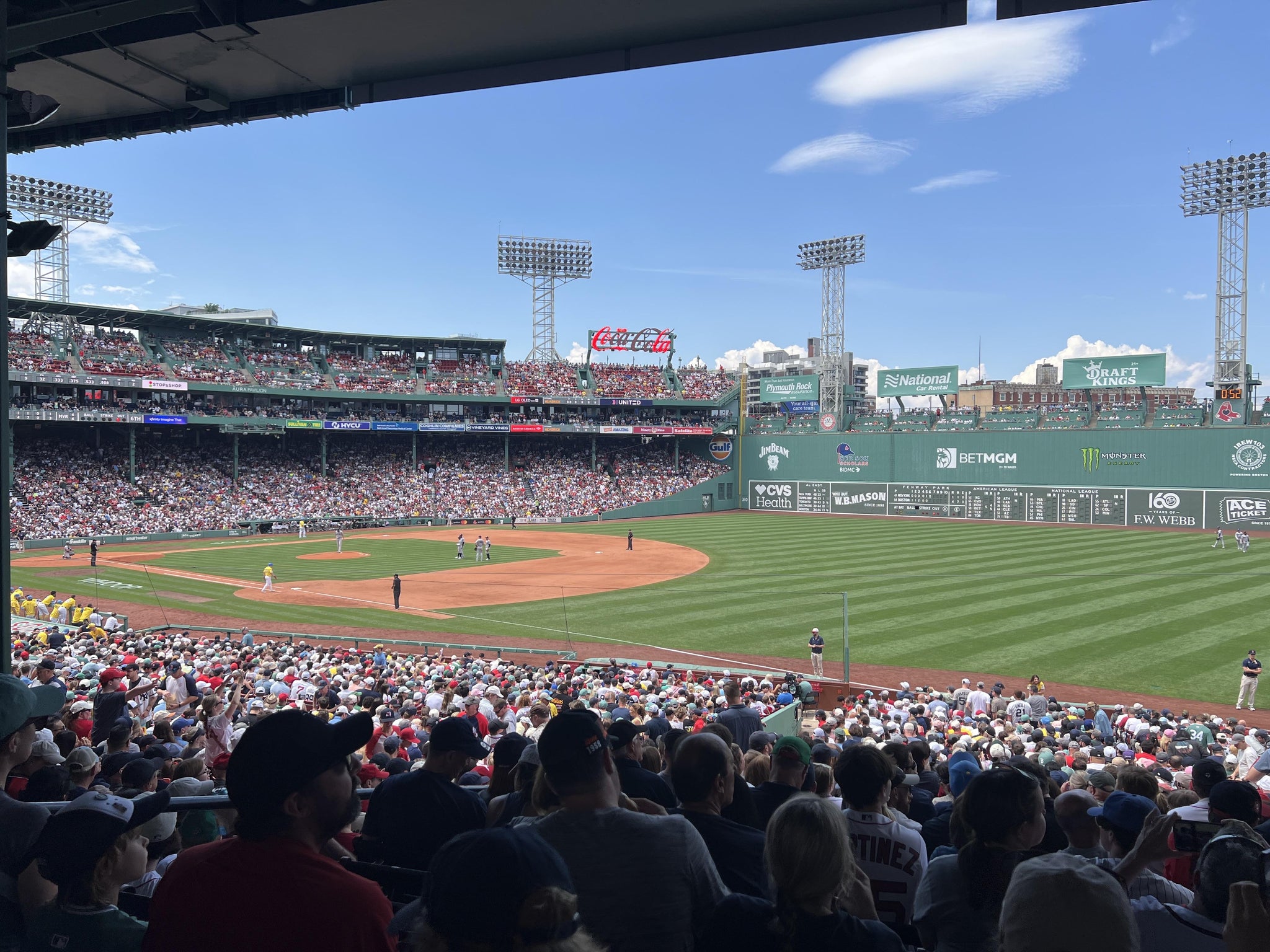 Real Fan View taken from Grandstand 10 at Fenway Park by Matthew U