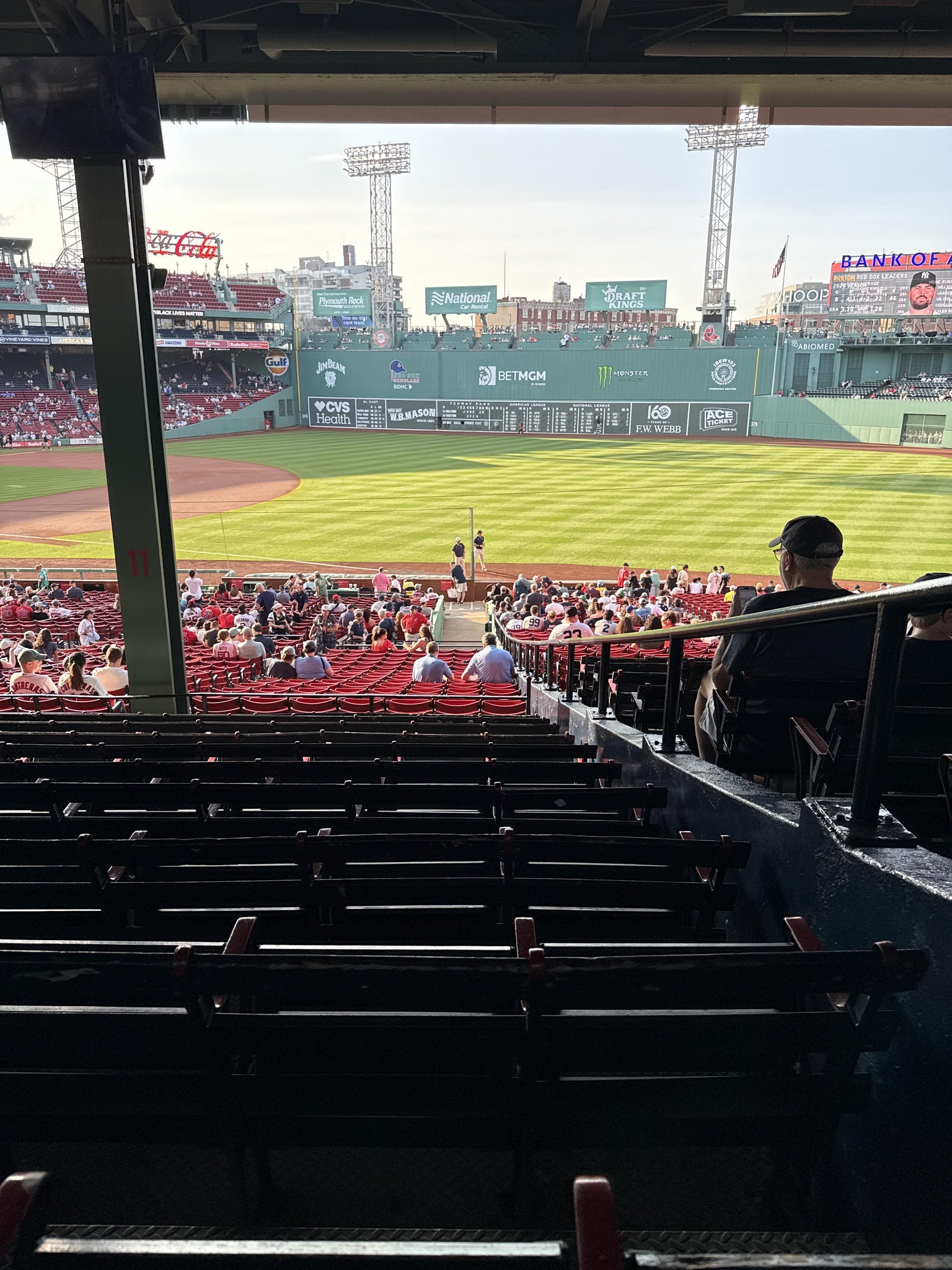 Real Fan View taken from Grandstand 11 at Fenway Park by Anonymous User