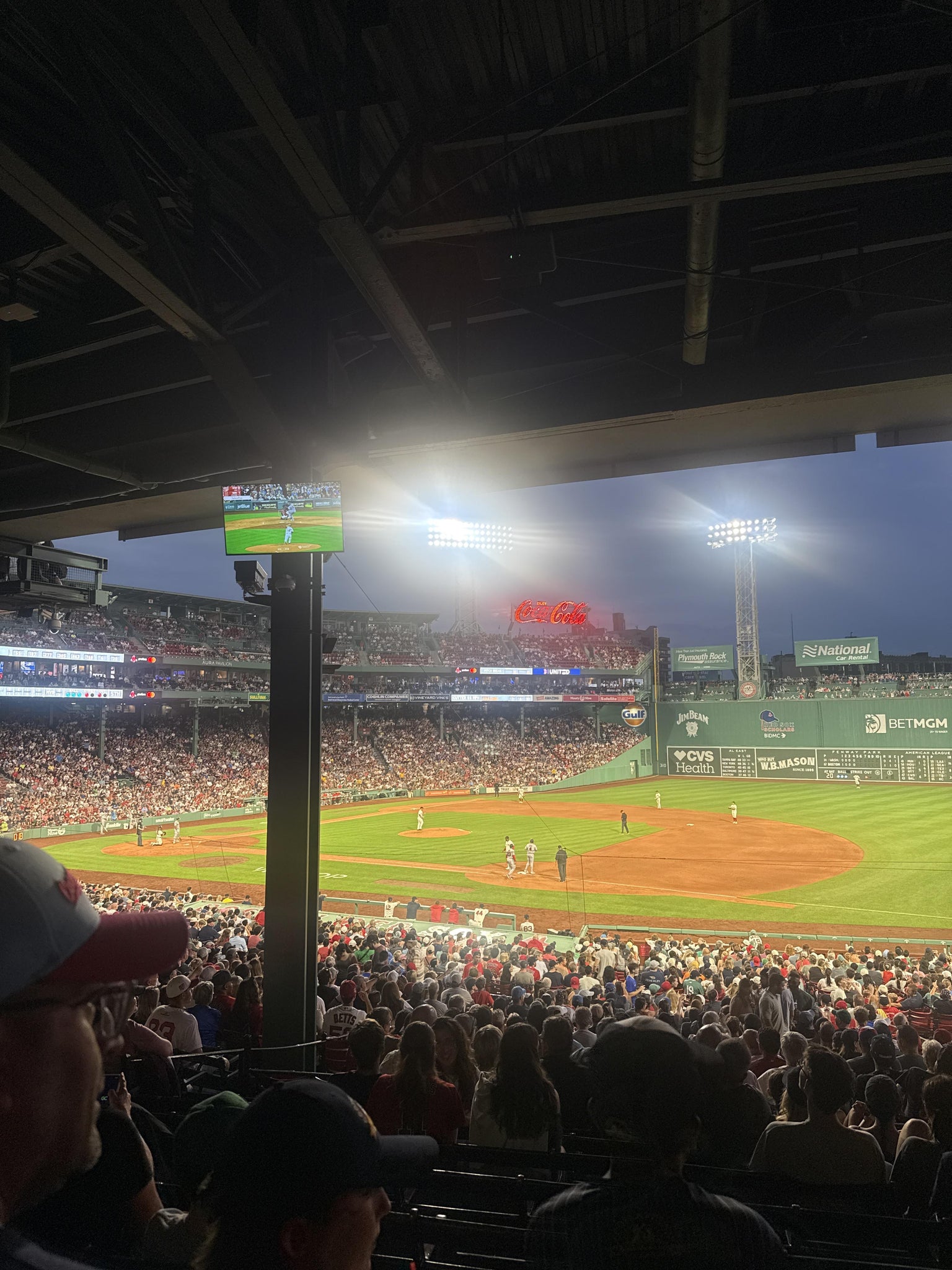 Real Fan View taken from Grandstand 12 at Fenway Park by Valentina N