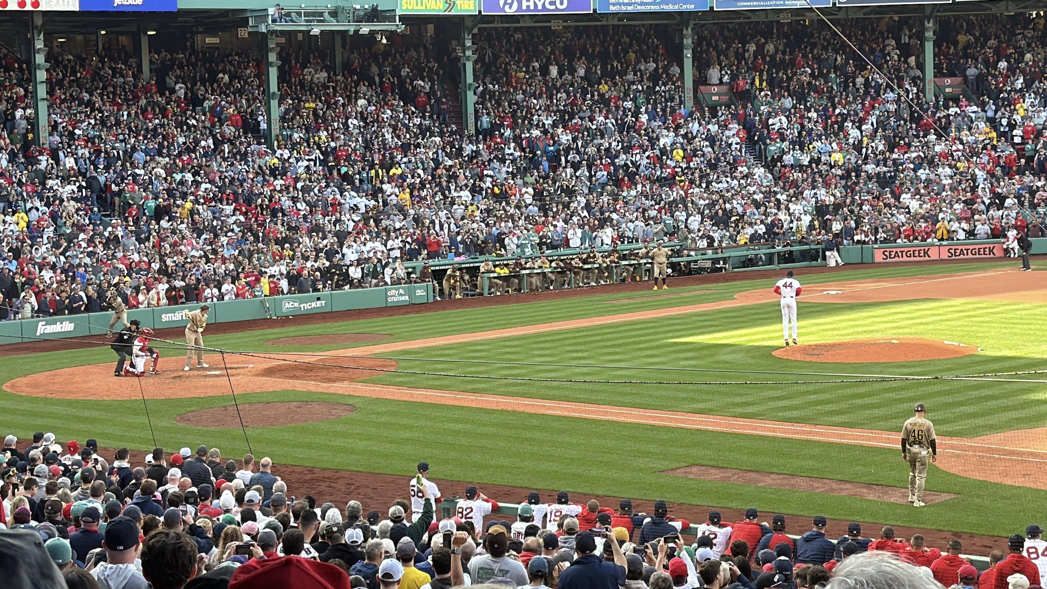 Real Fan View taken from Grandstand 13 at Fenway Park by Luis R