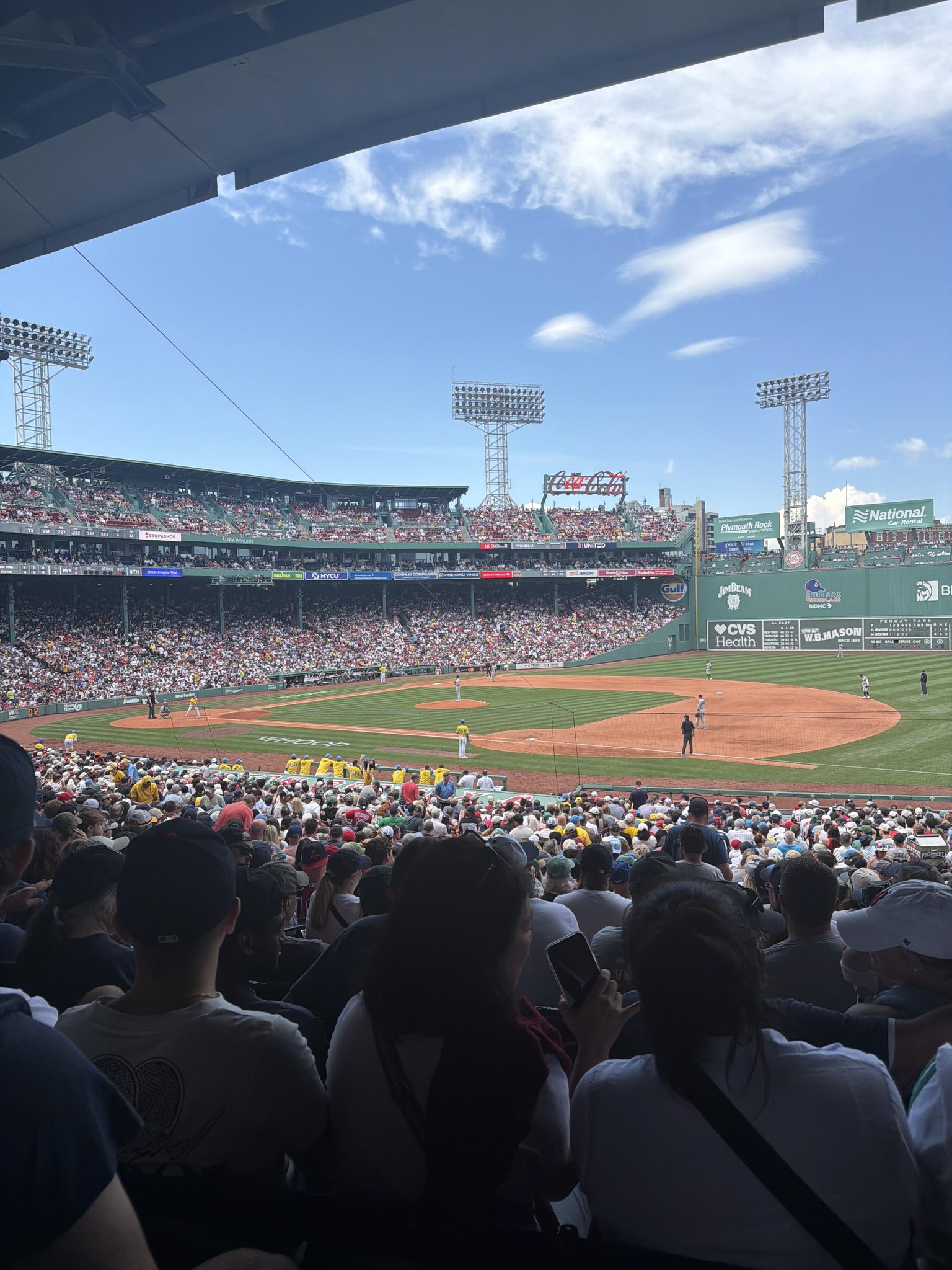 Real Fan View taken from Grandstand 13 at Fenway Park by Caitlin M