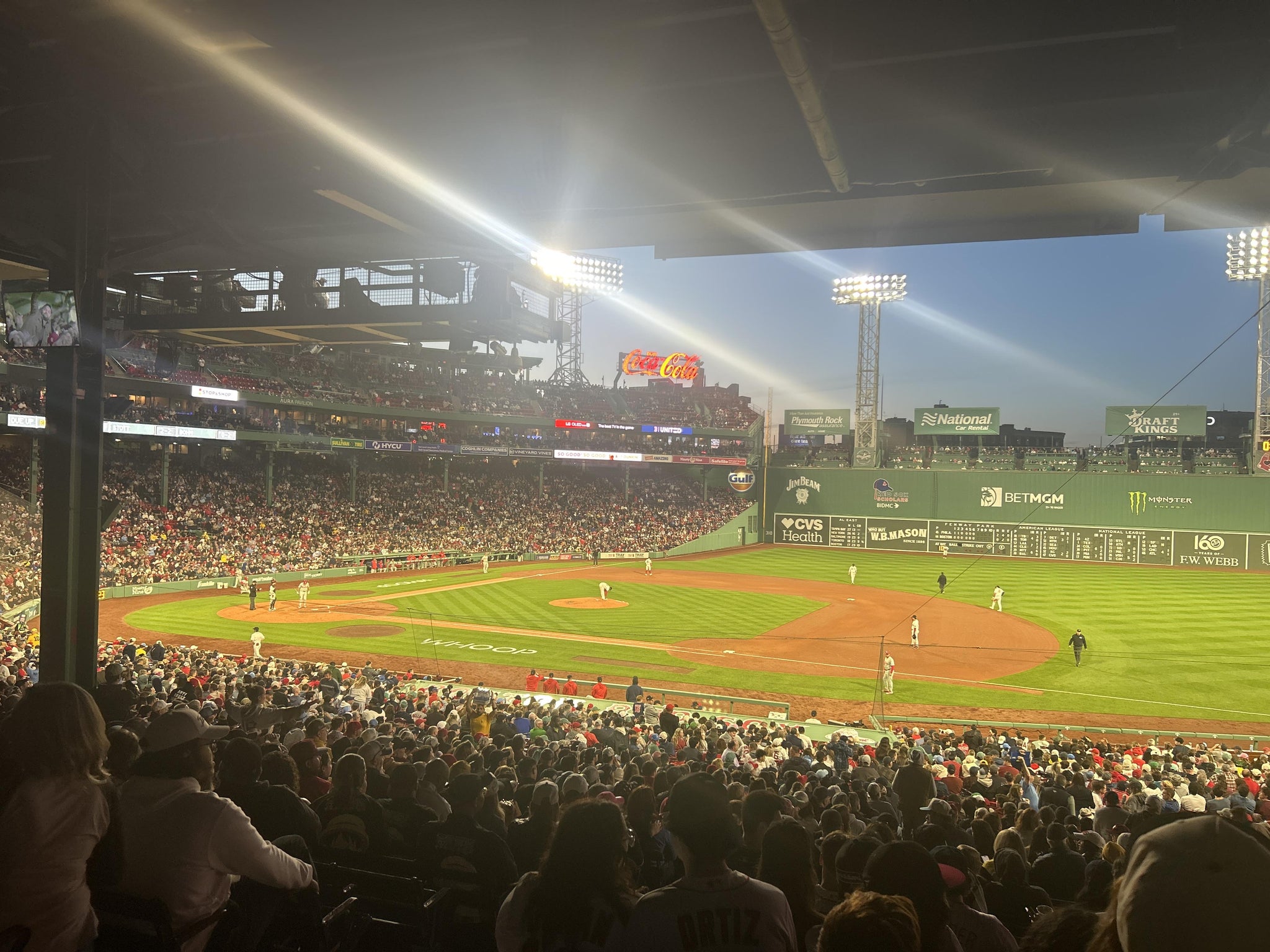 Real Fan View taken from Grandstand 14 at Fenway Park by Amie R