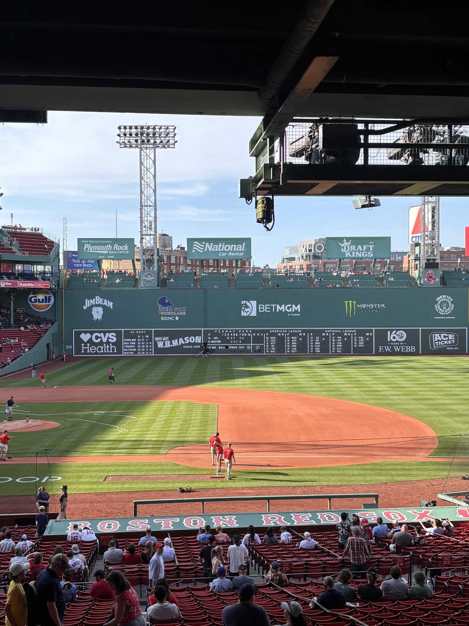 Real Fan View taken from Grandstand 14 at Fenway Park by Anonymous User