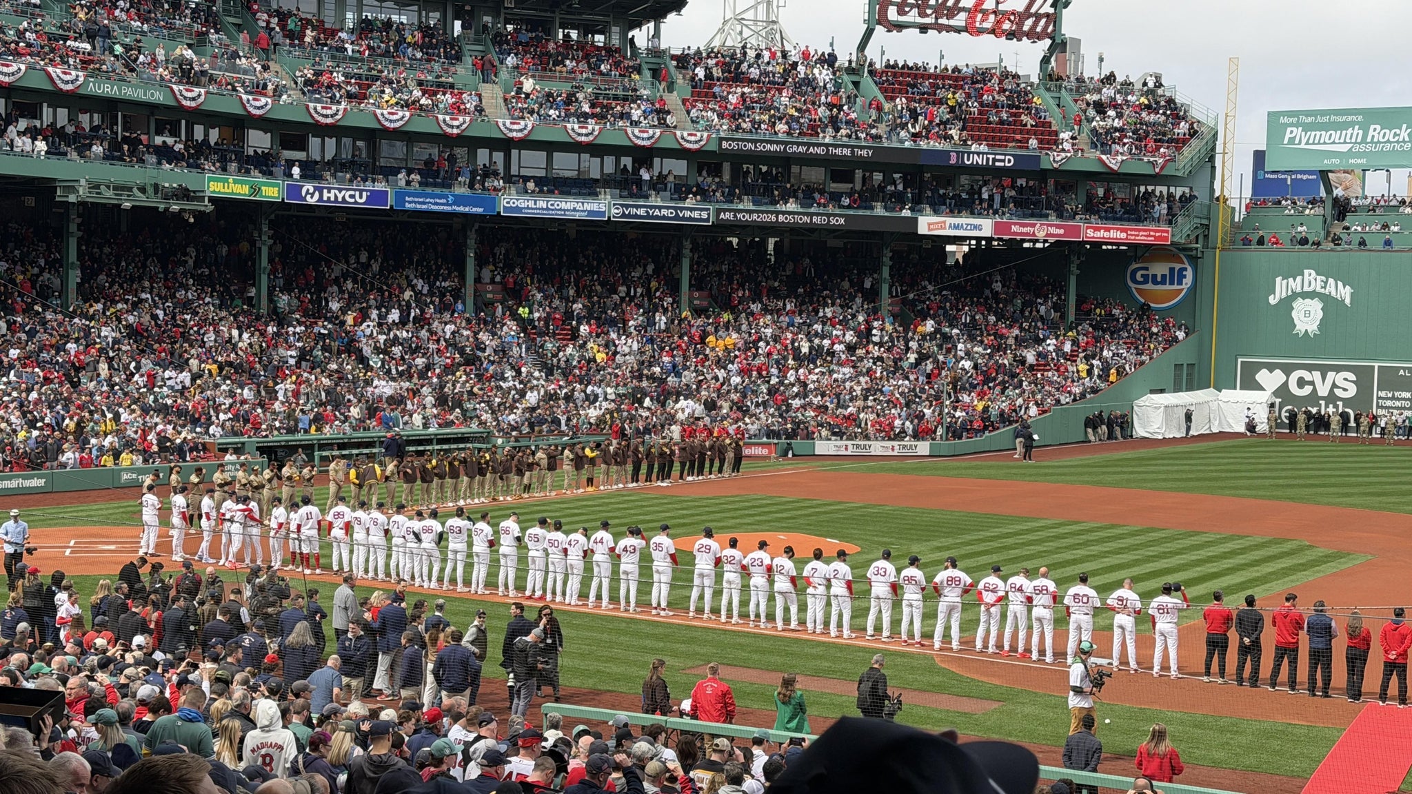 Real Fan View taken from Grandstand 14 at Fenway Park by Paulson F