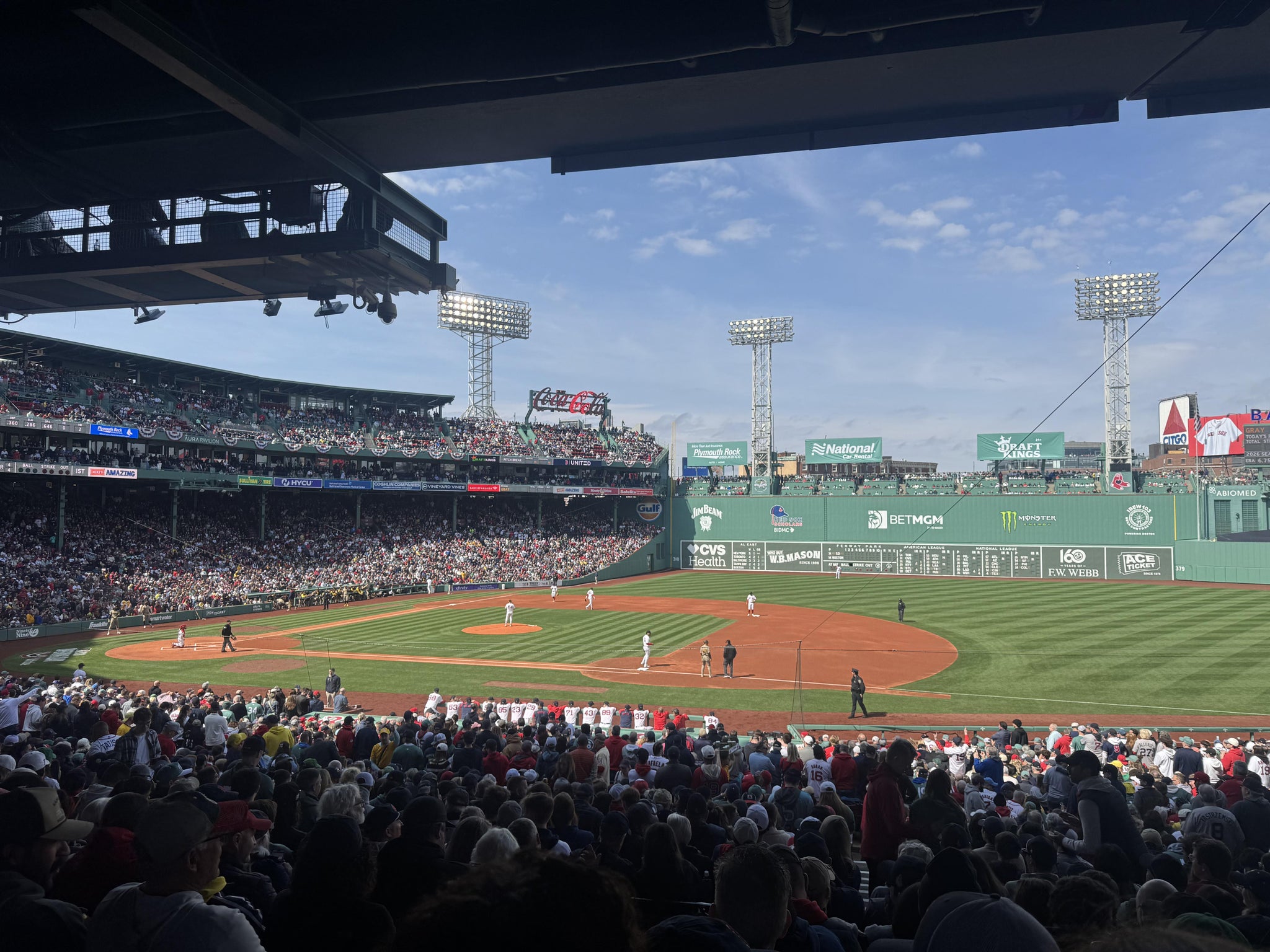 Real Fan View taken from Grandstand 14 at Fenway Park by Vincent P