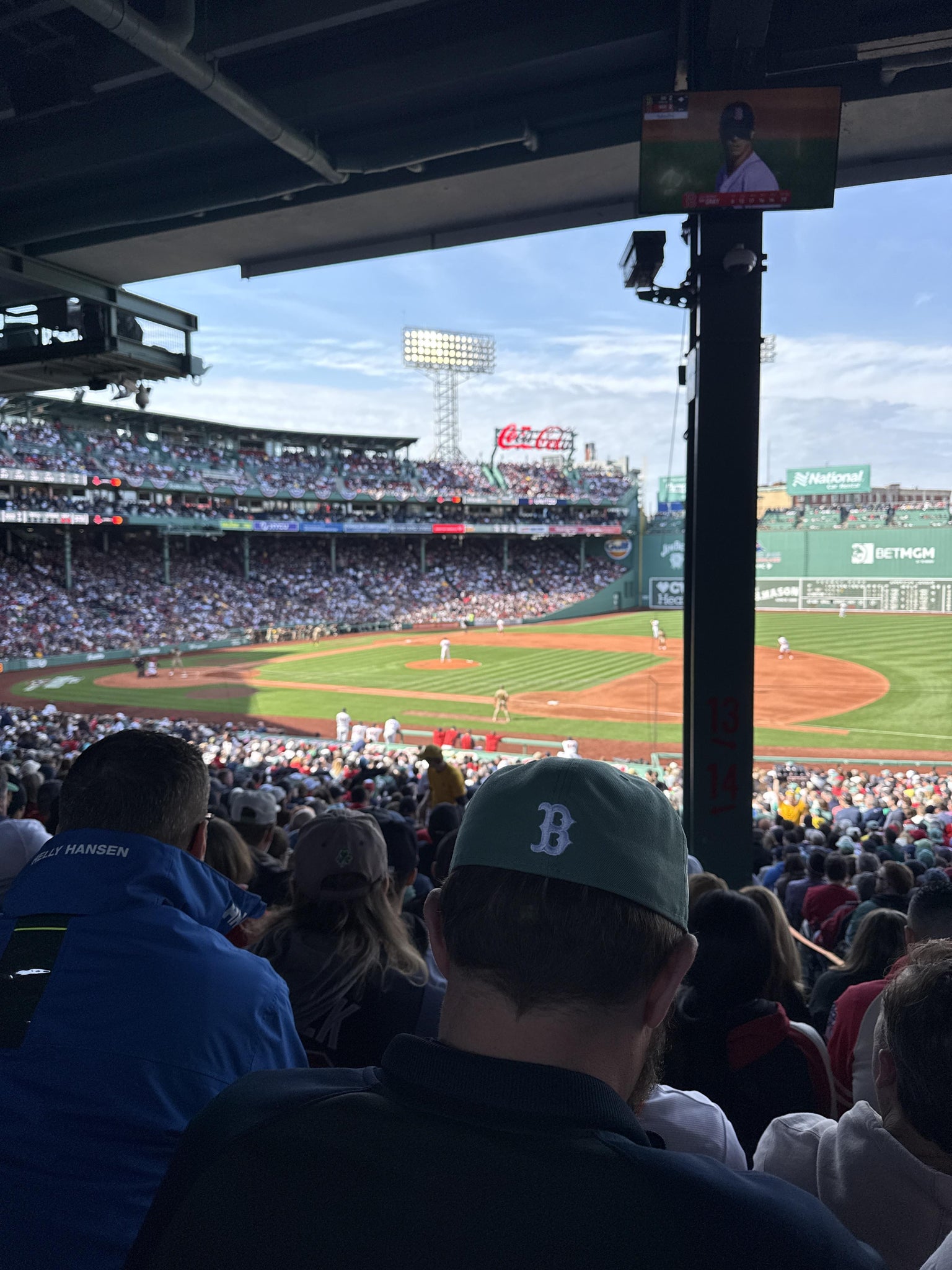 Real Fan View taken from Grandstand 14 at Fenway Park by Brooklynn S