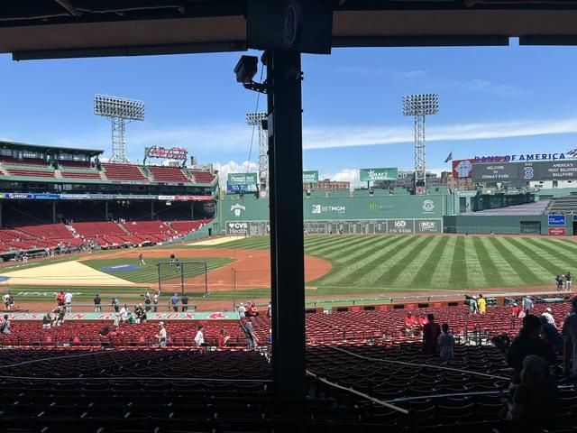 Real Fan View taken from Grandstand 14 at Fenway Park by Tiffany B