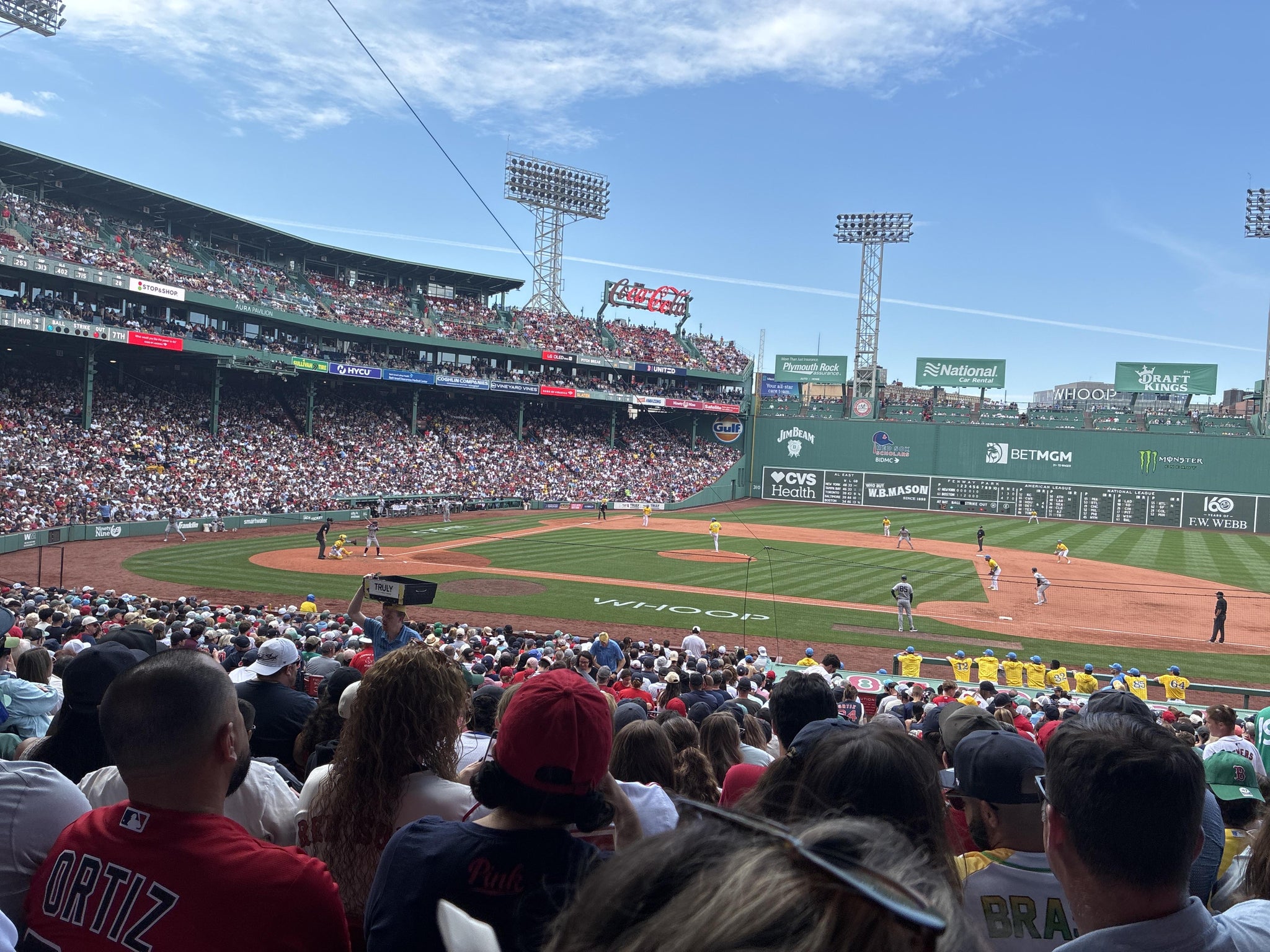 Real Fan View taken from Grandstand 15 at Fenway Park by Richard D