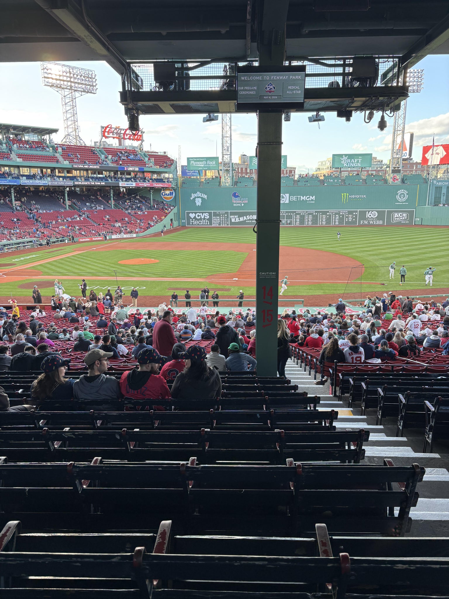 Real Fan View taken from Grandstand 15 at Fenway Park by Kurtis C