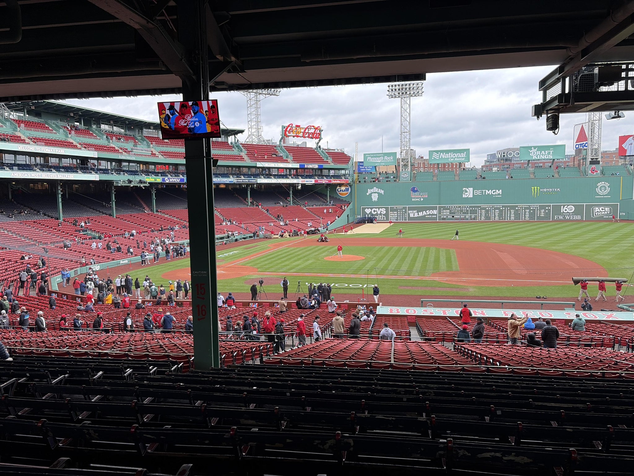 Real Fan View taken from Grandstand 15 at Fenway Park by Devin A