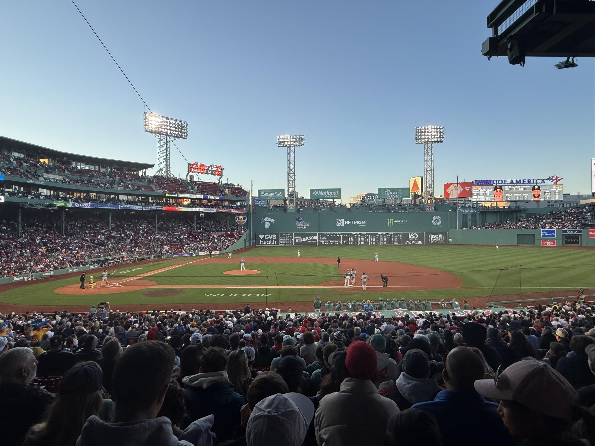 Real Fan View taken from Grandstand 15 at Fenway Park by David M