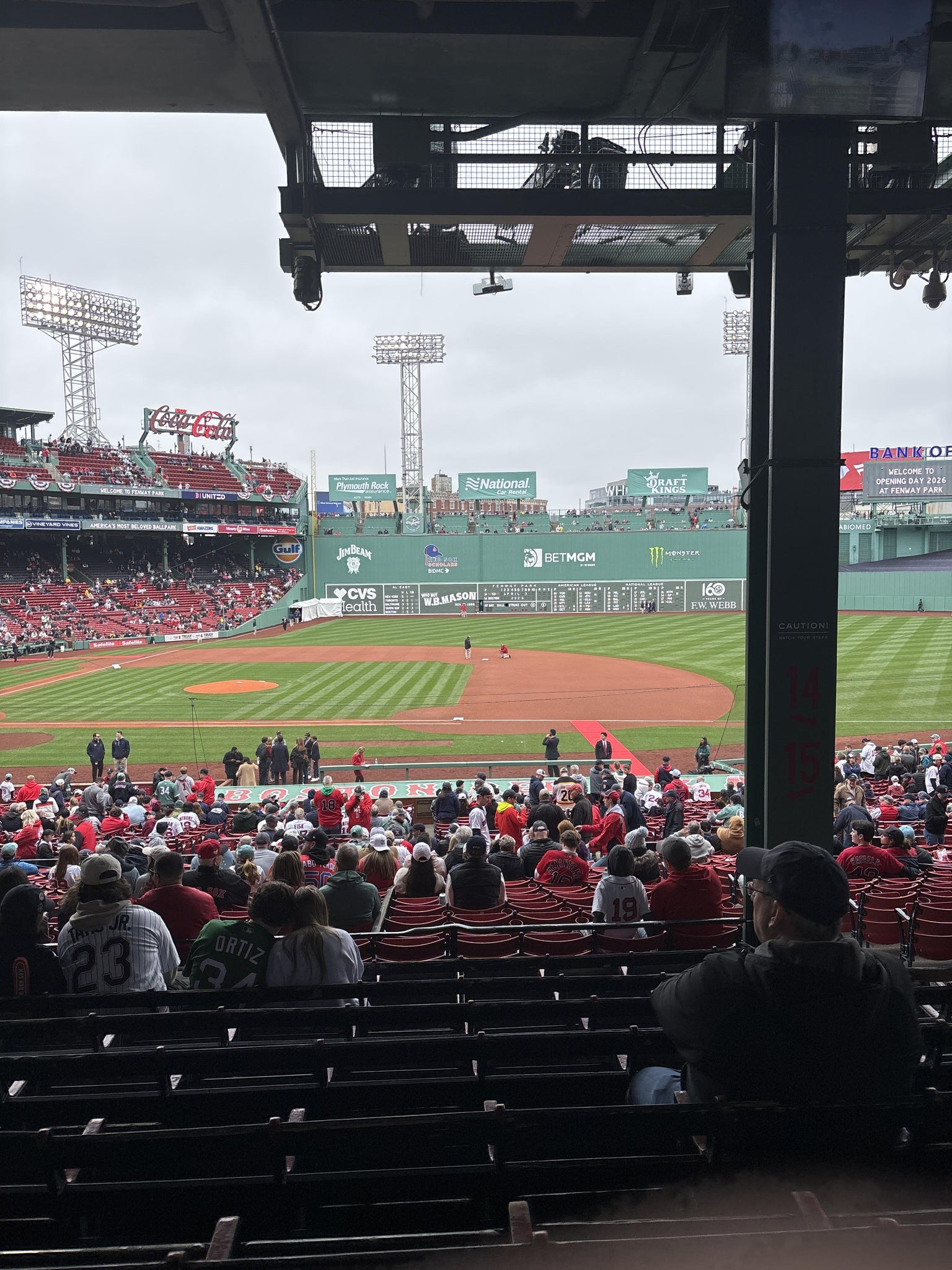 Real Fan View taken from Grandstand 15 at Fenway Park by Cynthia L