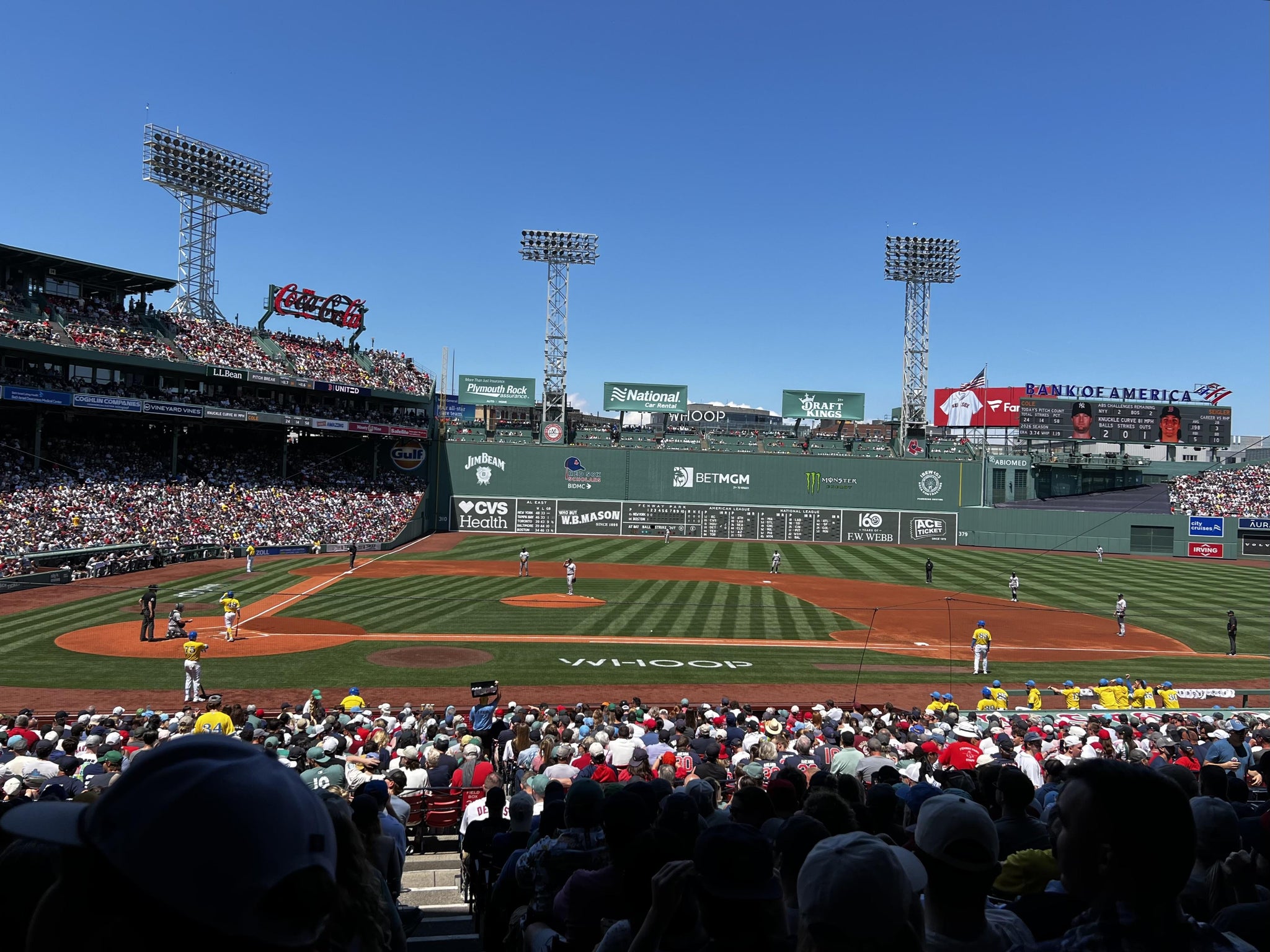 Real Fan View taken from Grandstand 16 at Fenway Park by Allie F