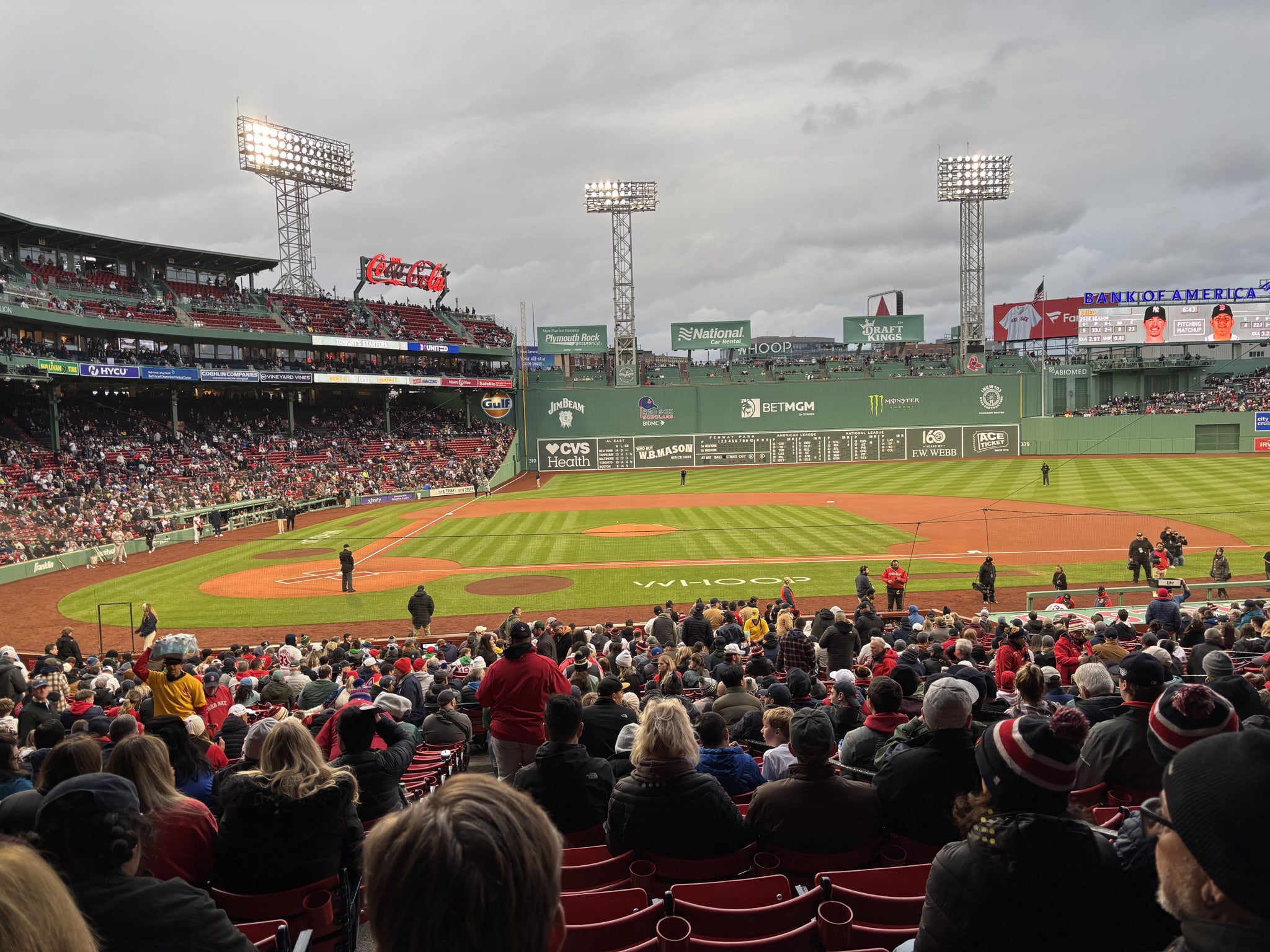 Real Fan View taken from Grandstand 16 at Fenway Park by Anonymous User