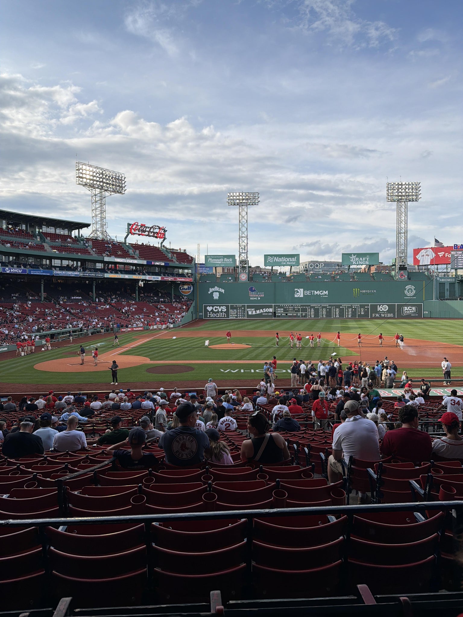 Real Fan View taken from Grandstand 16 at Fenway Park by Brian T