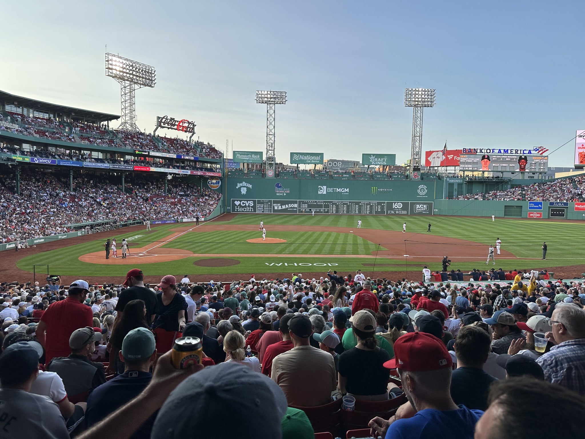 Real Fan View taken from Grandstand 16 at Fenway Park by Laura C