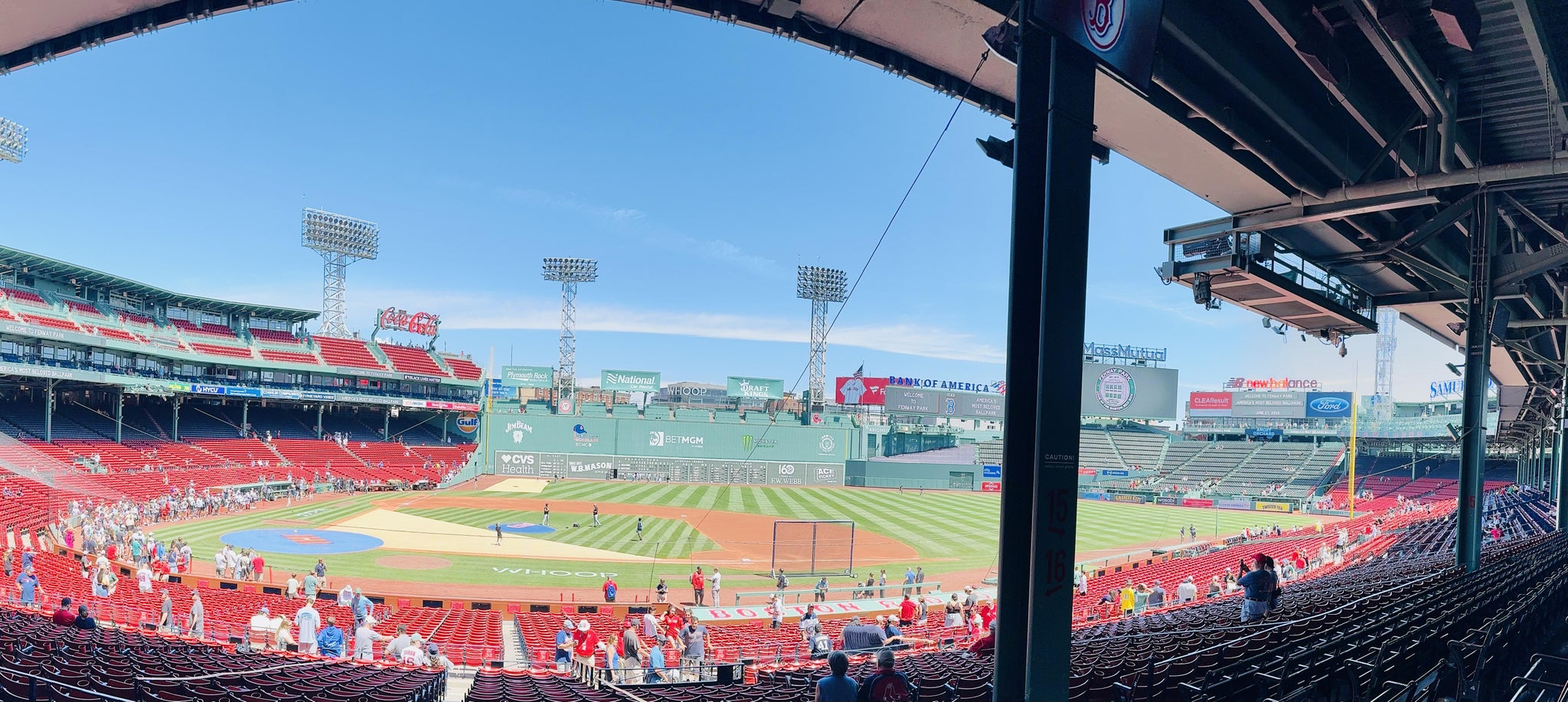 Real Fan View taken from Grandstand 16 at Fenway Park by Barrett t. B