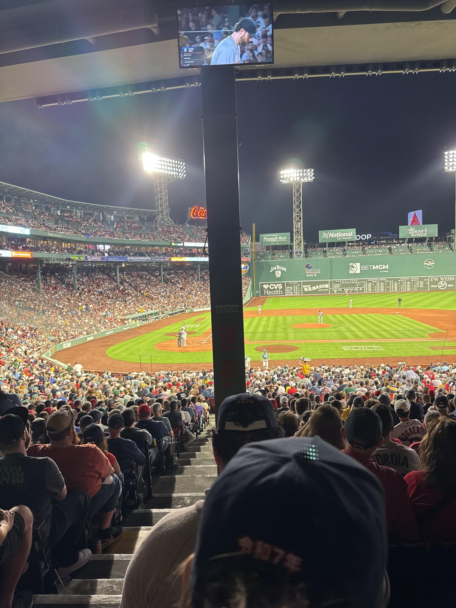 Real Fan View taken from Grandstand 16 at Fenway Park by Kimberly F
