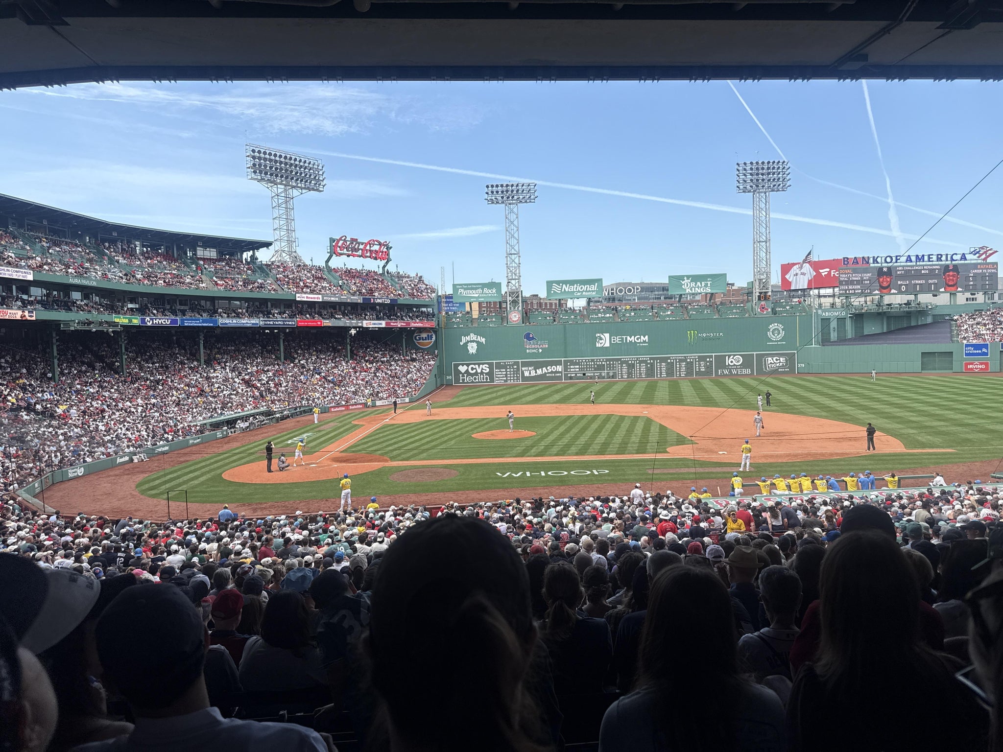 Real Fan View taken from Grandstand 16 at Fenway Park by Shawn M