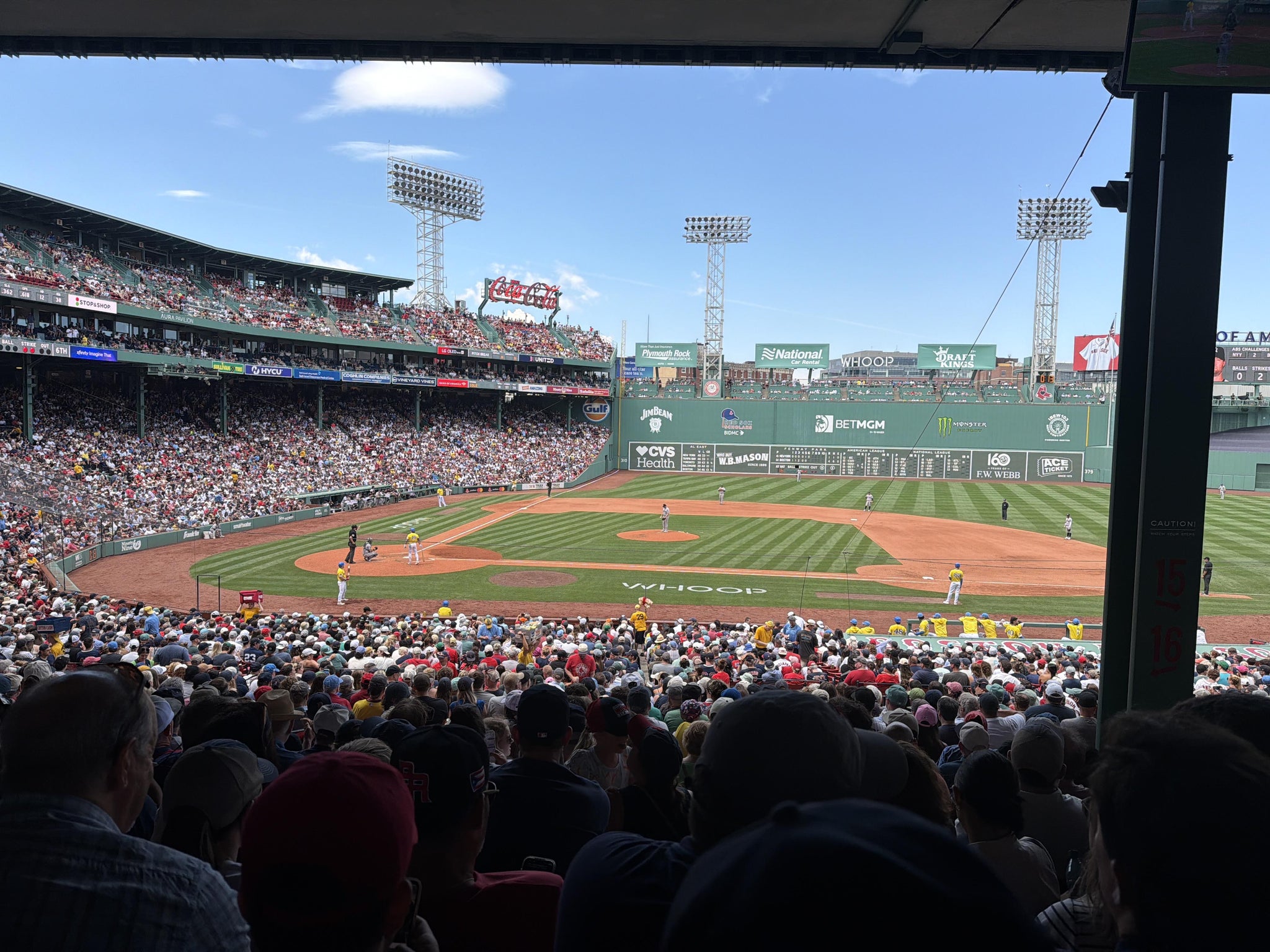 Real Fan View taken from Grandstand 16 at Fenway Park by Anonymous User