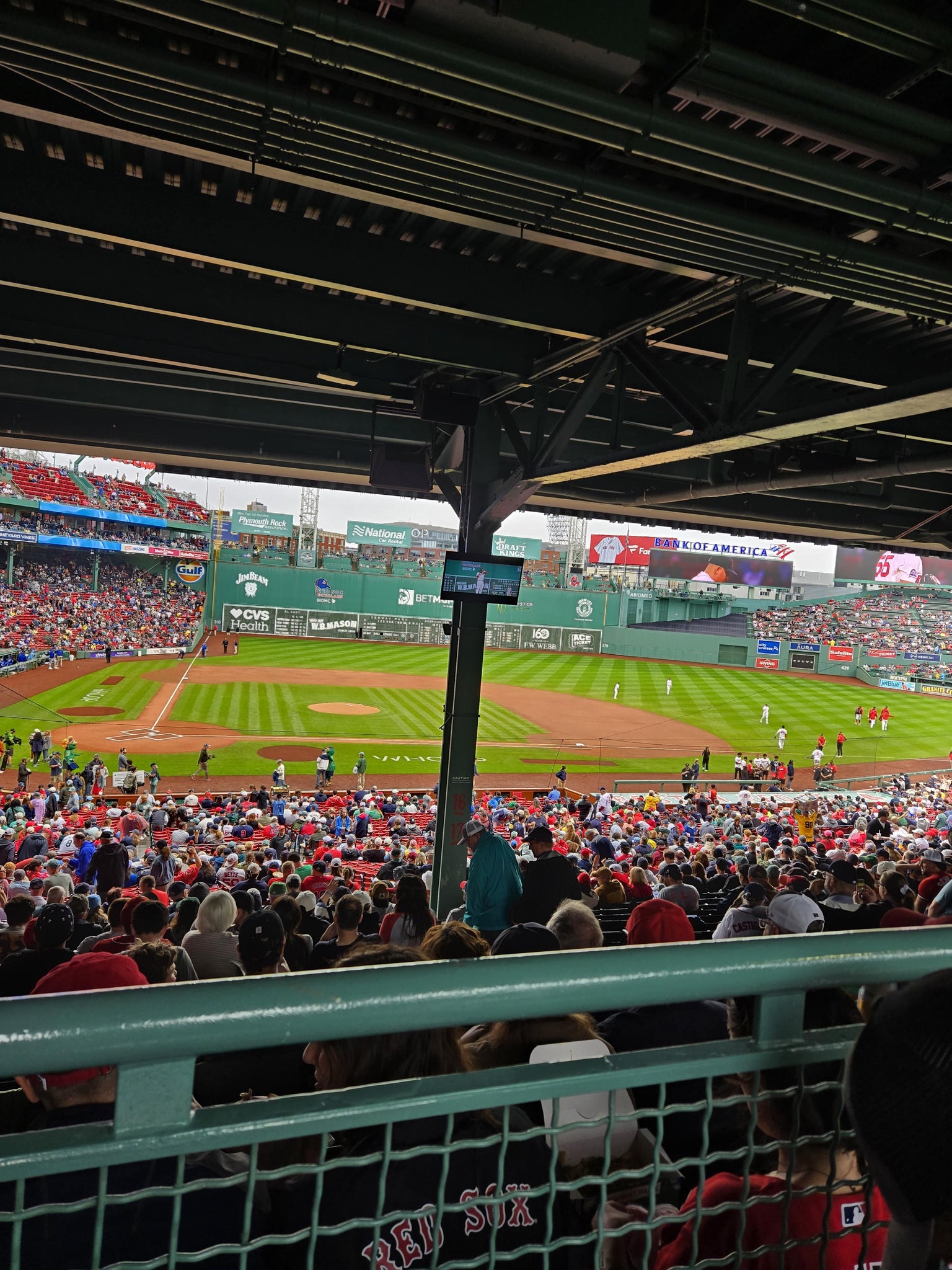 Real Fan View taken from Grandstand 17 at Fenway Park by James W
