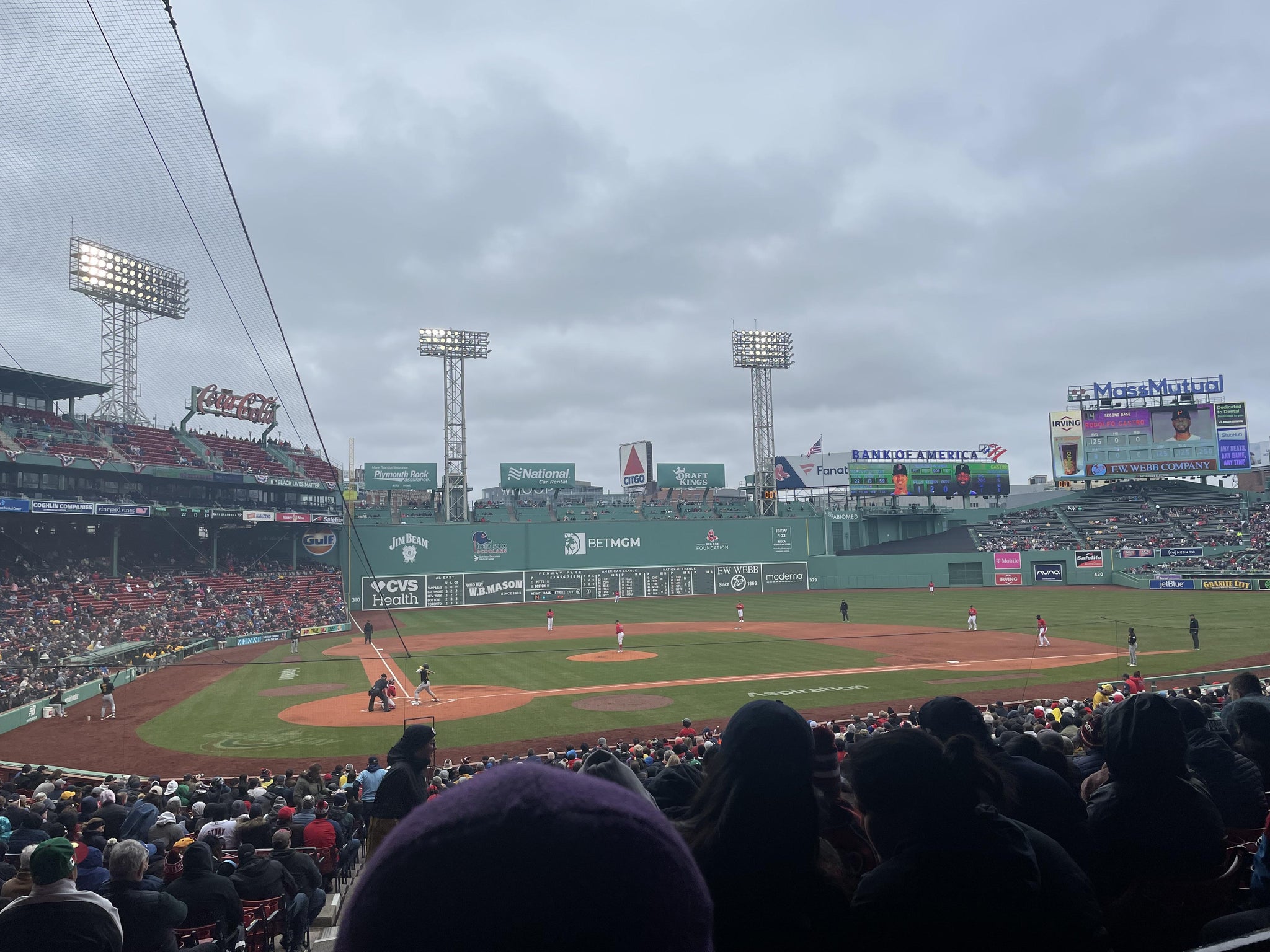 Real Fan View taken from Grandstand 17 at Fenway Park by Matt D