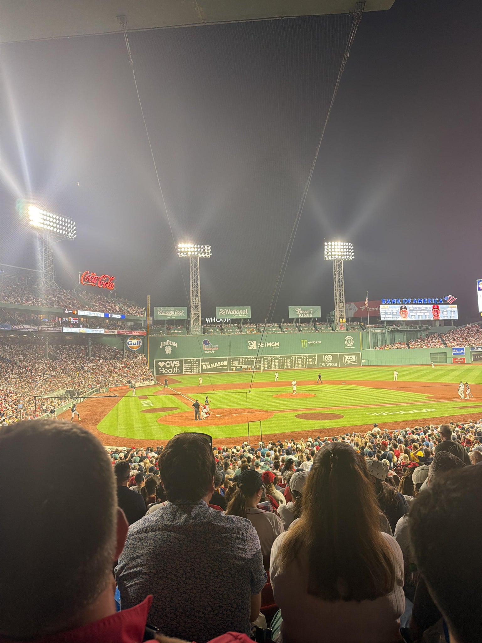 Vue réelle des fans prise de la Grandstand 18 au site Fenway Park par Harry M