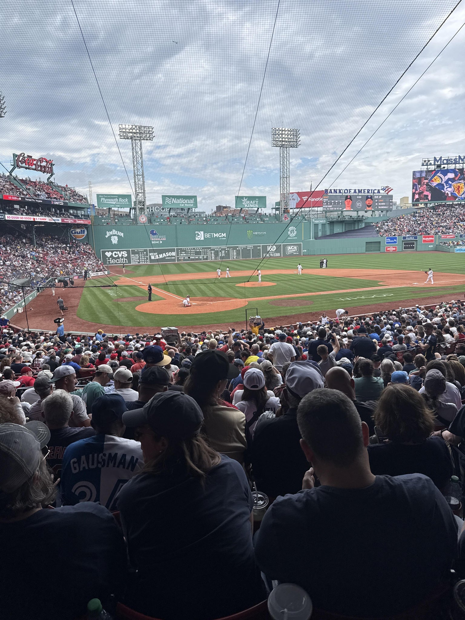 Real Fan View taken from Grandstand 18 at Fenway Park by Lisa B