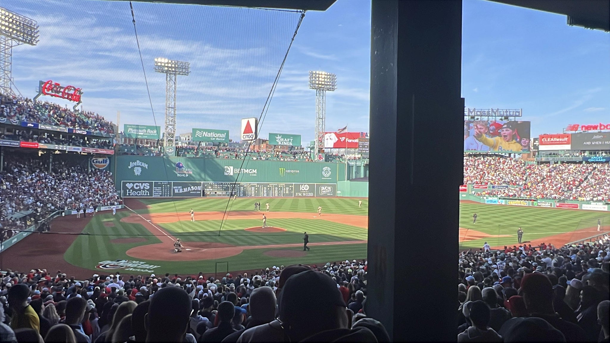 Real Fan View taken from Grandstand 18 at Fenway Park by Jennifer B