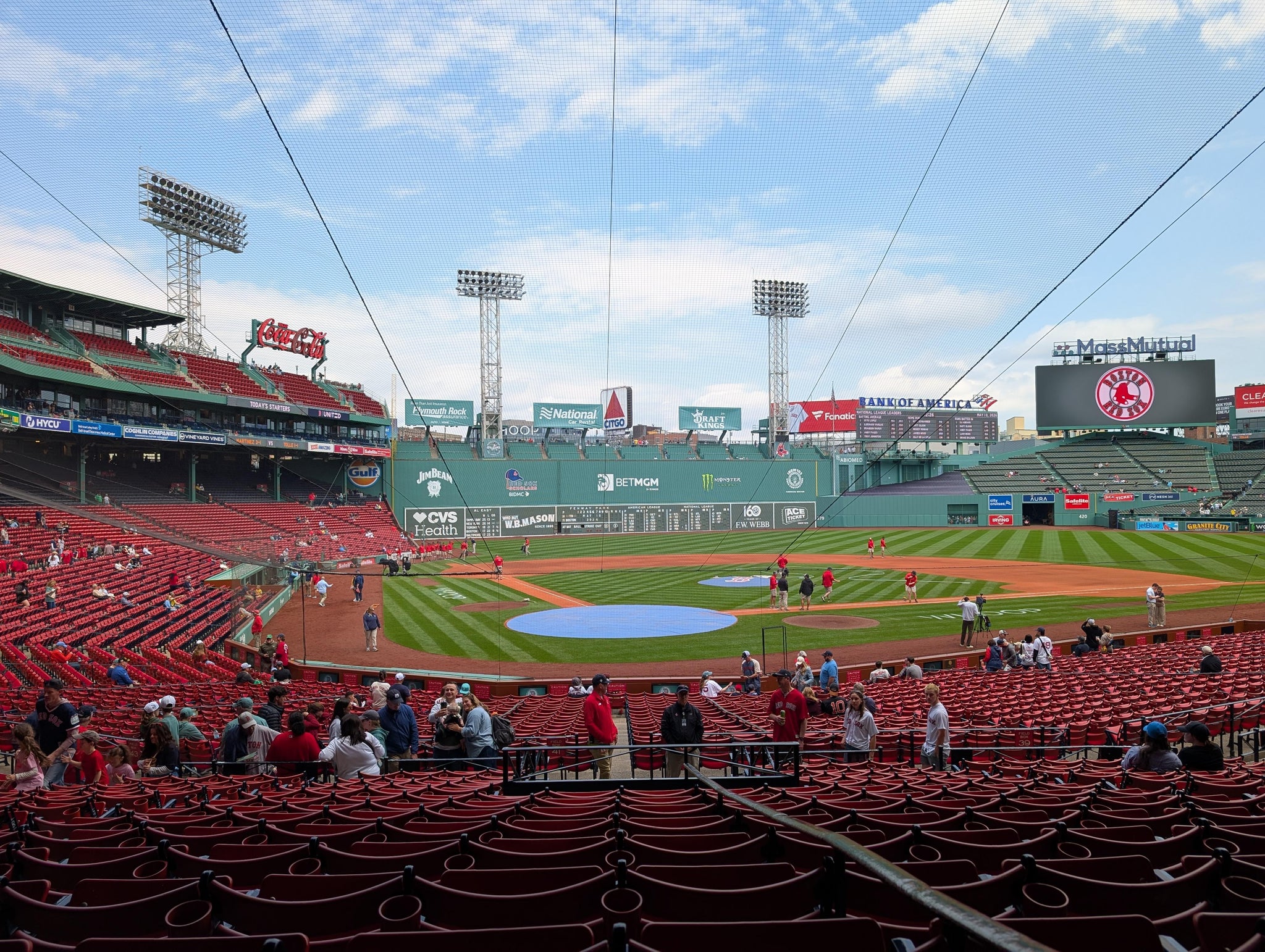 Real Fan View taken from Grandstand 19 at Fenway Park by Nicholas P