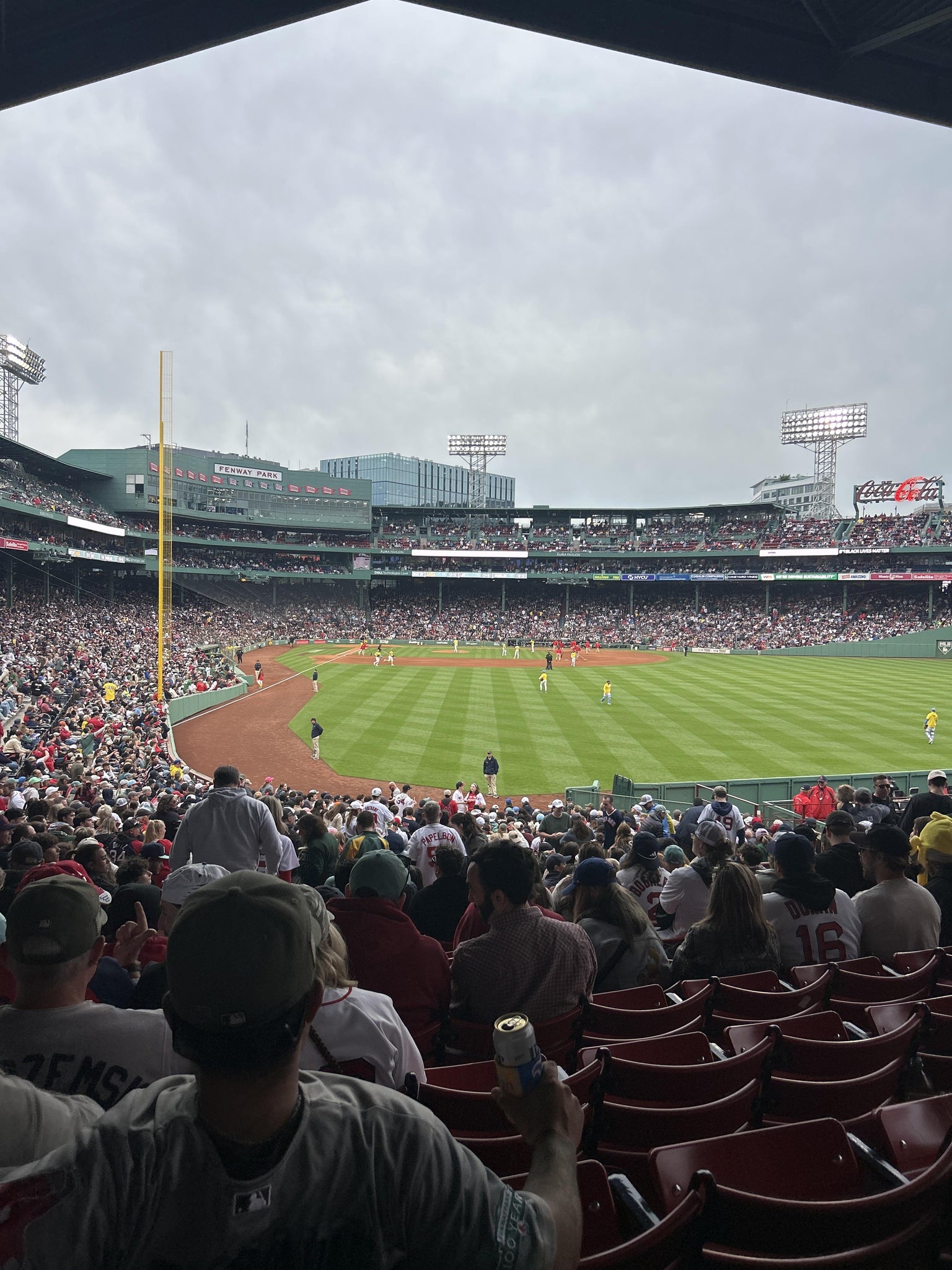 Real Fan View taken from Grandstand 2 at Fenway Park by Ella T