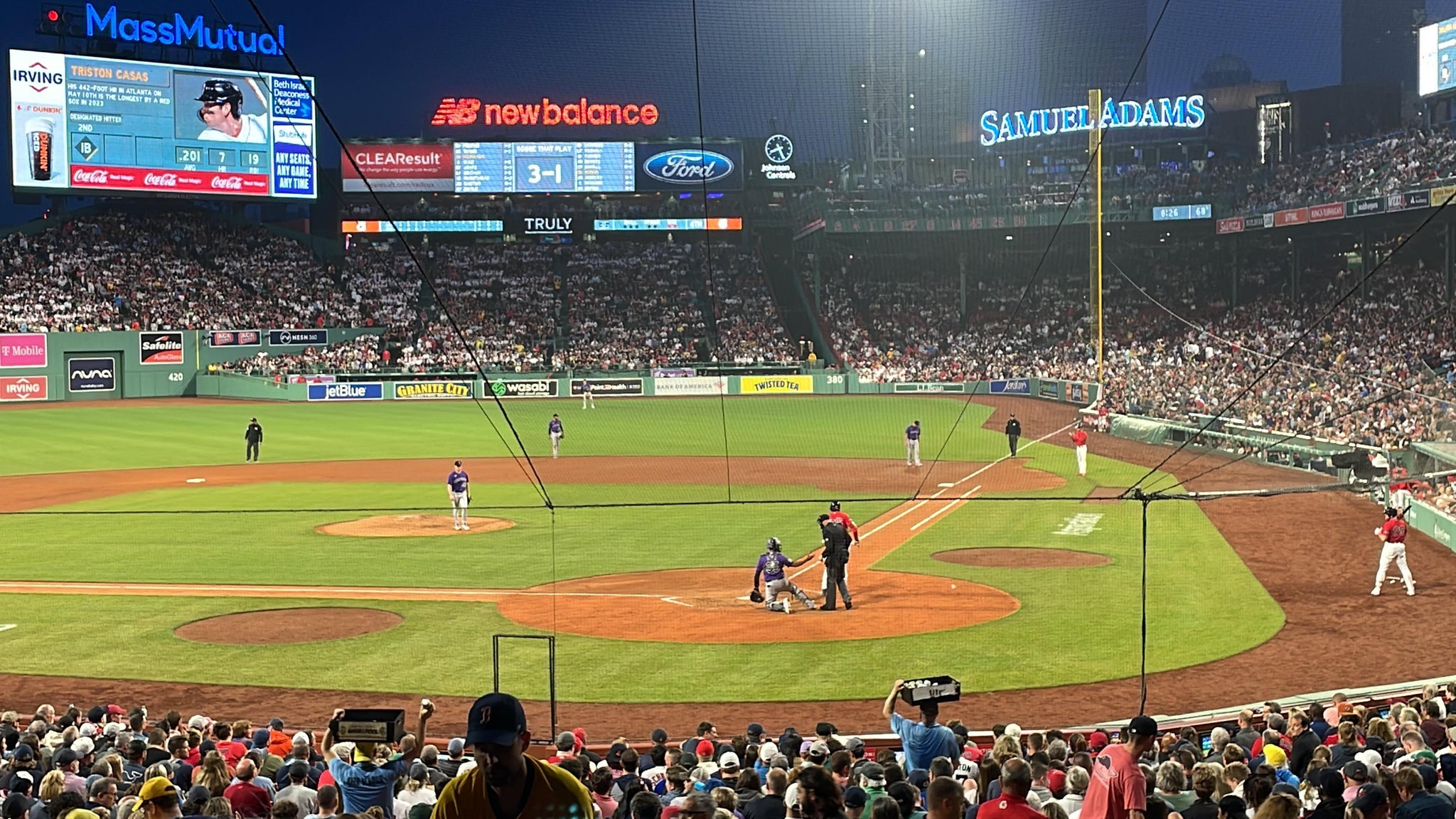 Real Fan View taken from Grandstand 23 at Fenway Park by Robert T