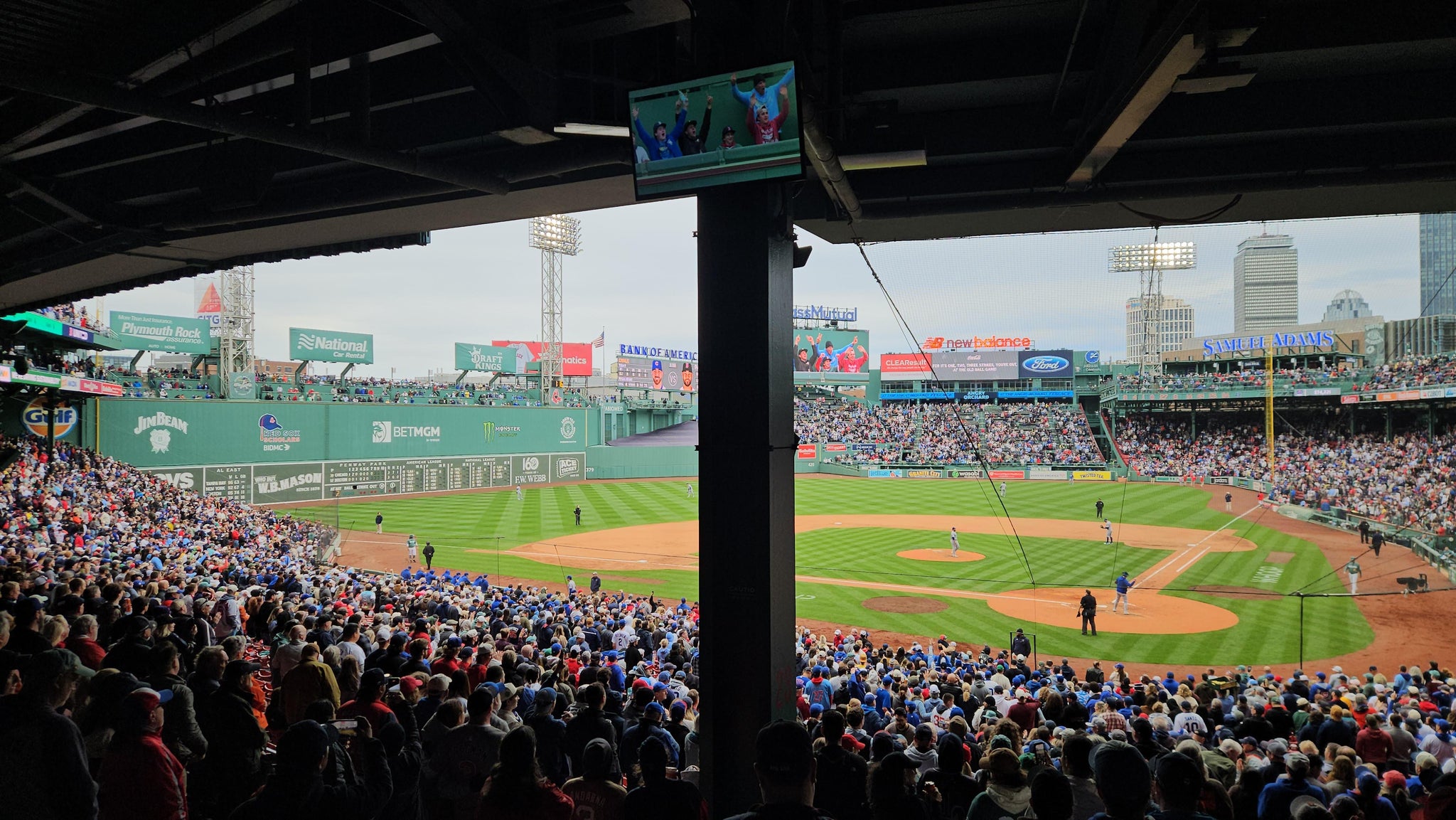 Real Fan View taken from Grandstand 23 at Fenway Park by Scott T