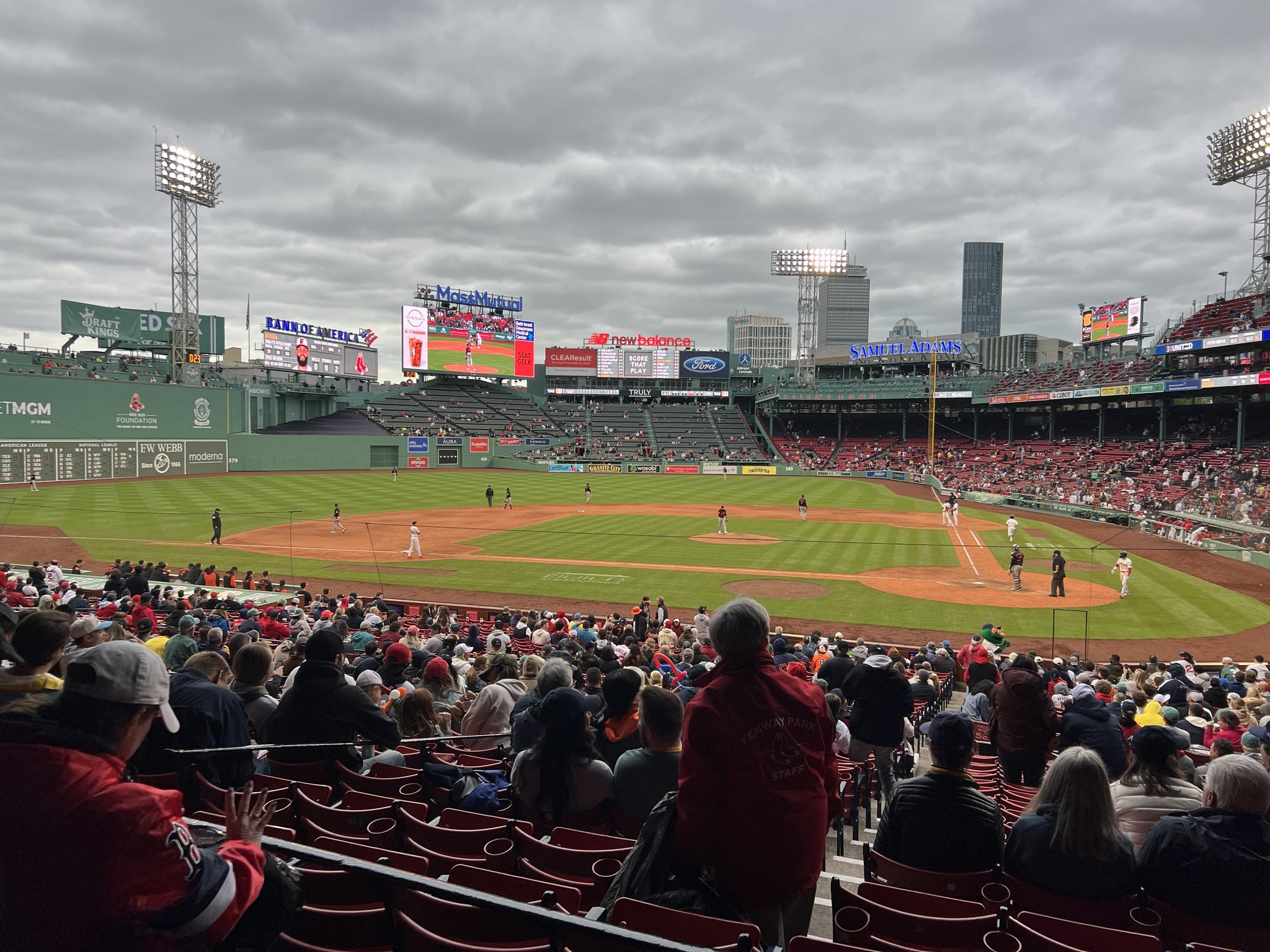 Real Fan View taken from Grandstand 23 at Fenway Park by Joe C