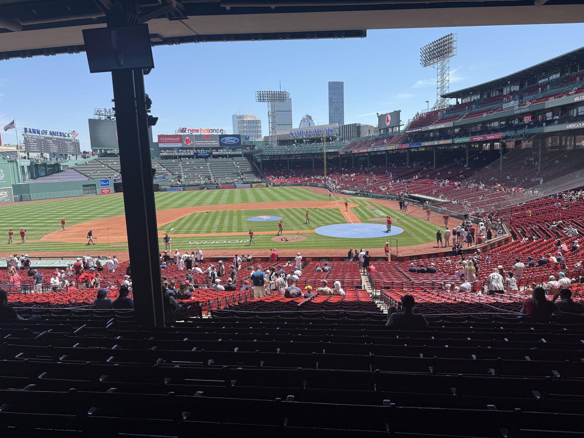 Real Fan View taken from Grandstand 24 at Fenway Park by Kayla P