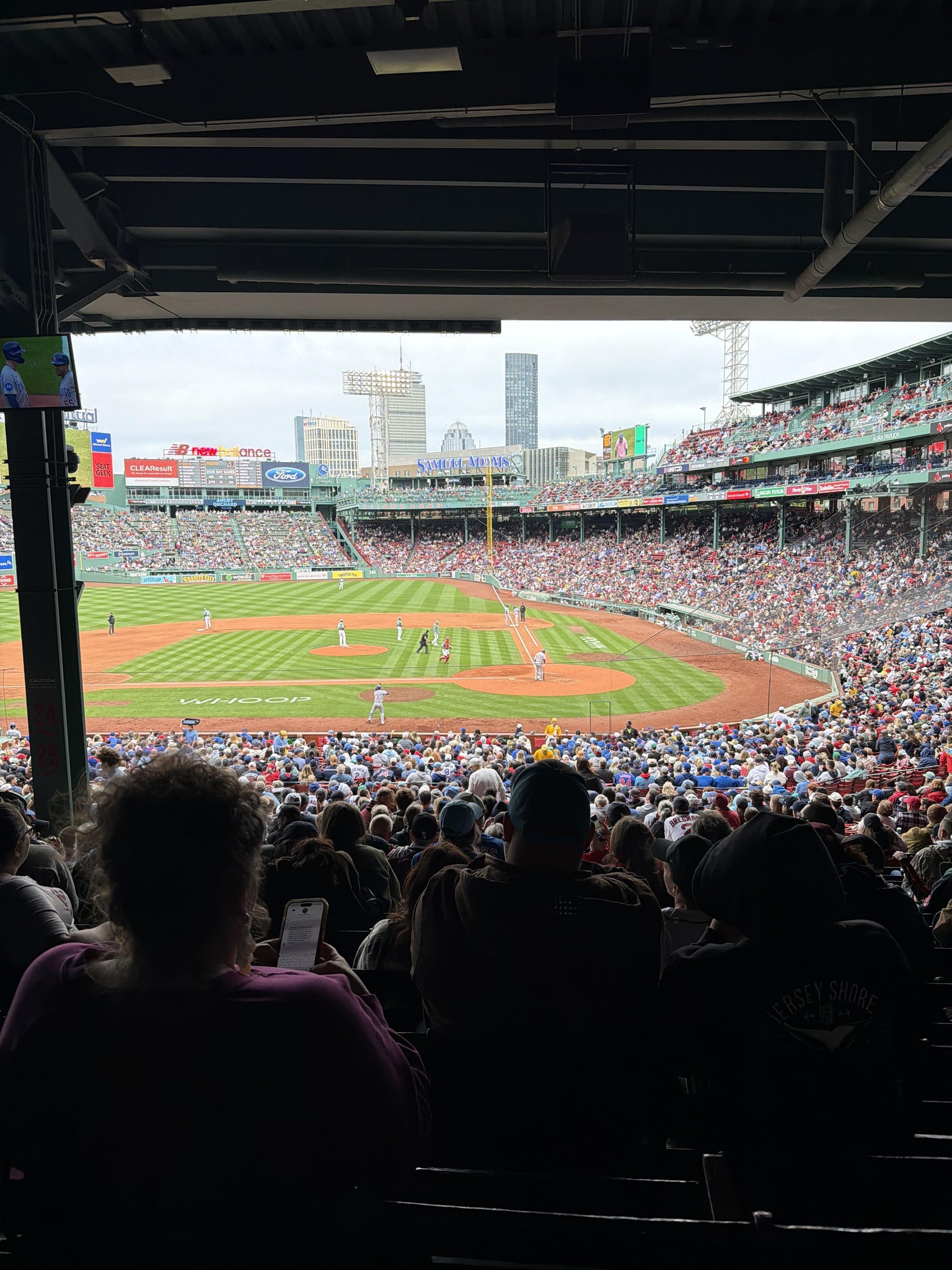Real Fan View taken from Grandstand 24 at Fenway Park by Nicole C